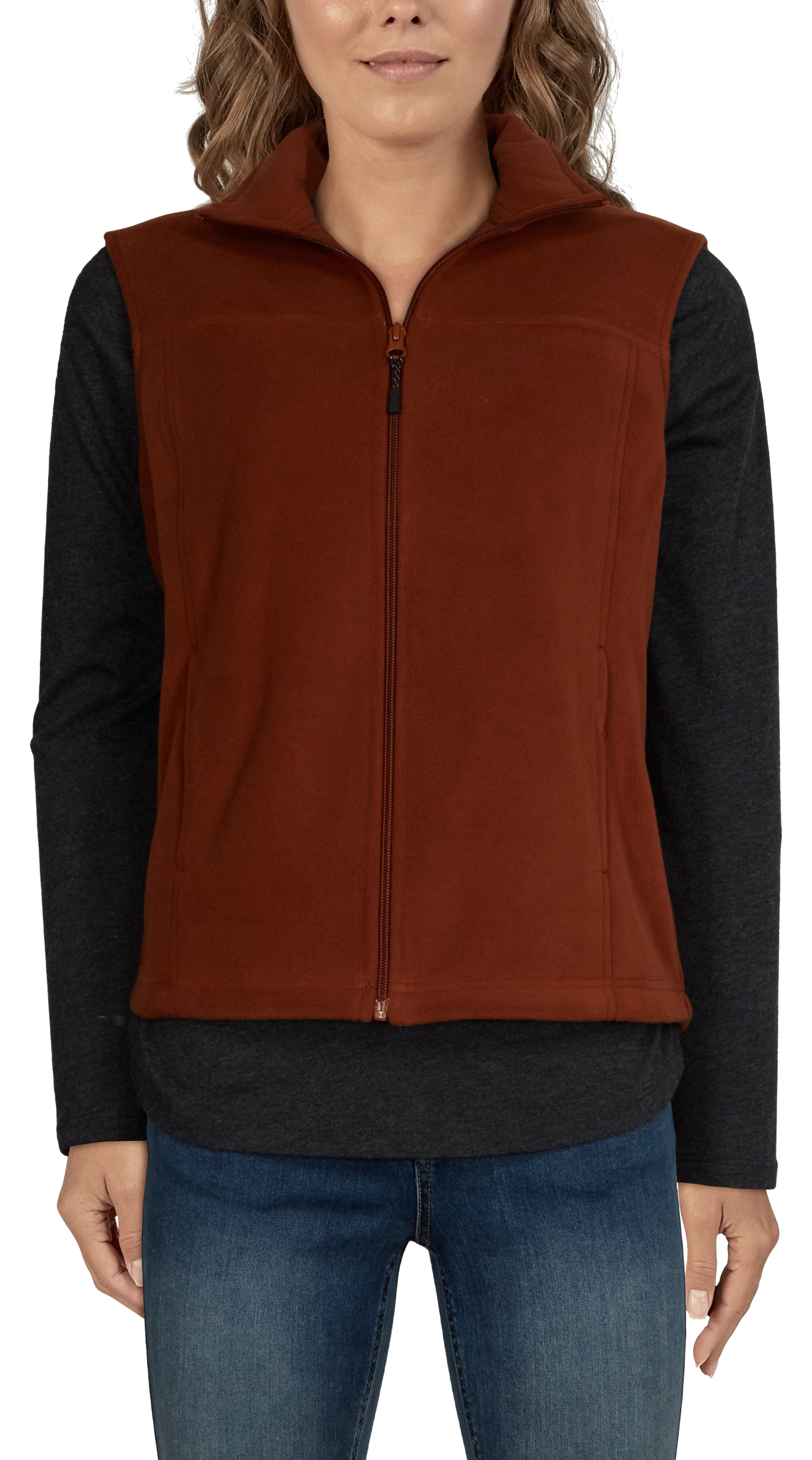 Image of Natural Reflections Zip Fleece Vest for Ladies