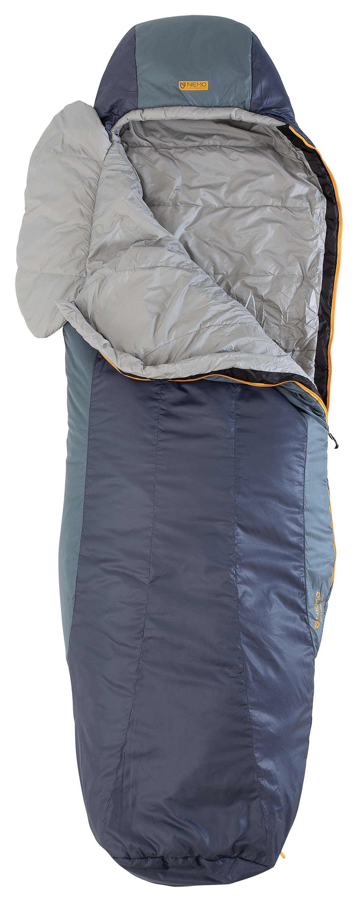 Nemo Tempo 20 Synthetic Mummy Sleeping Bag for Men - Gray/Titanium - Regular