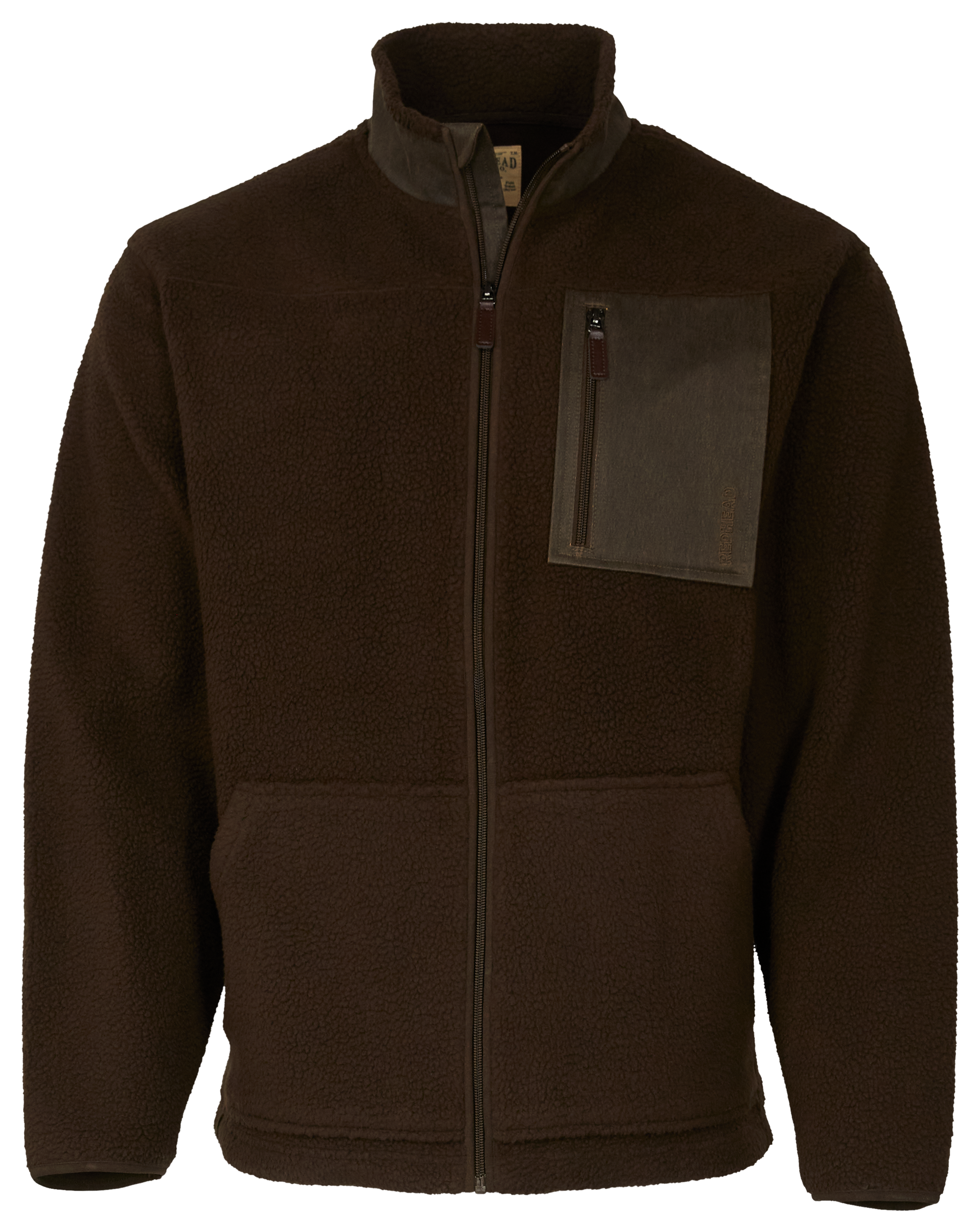 Image of RedHead Berber Fleece Jacket for Men - Brown - S