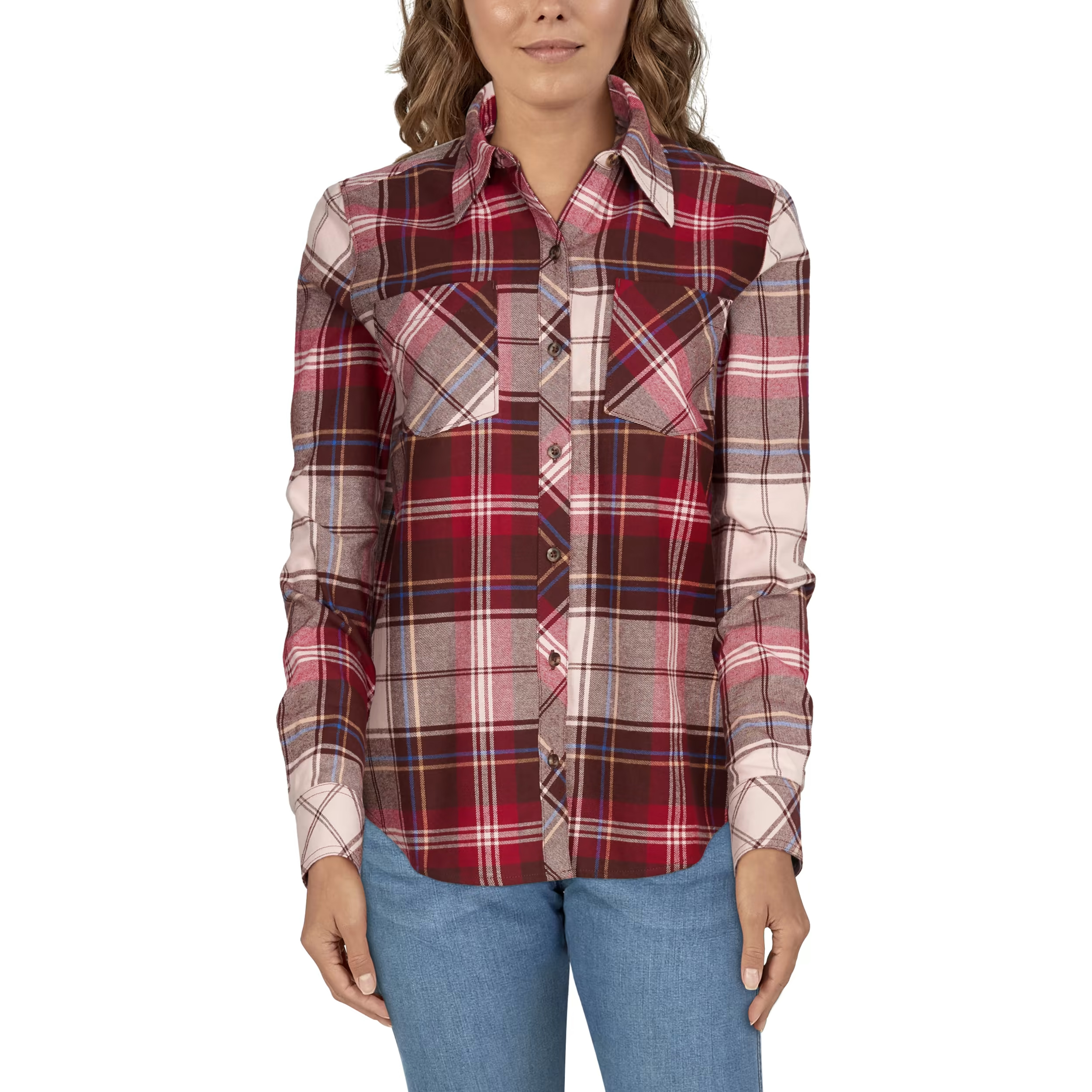 NATURAL REFLECTIONS Flannel Button-Down Long-Sleeve Shirt