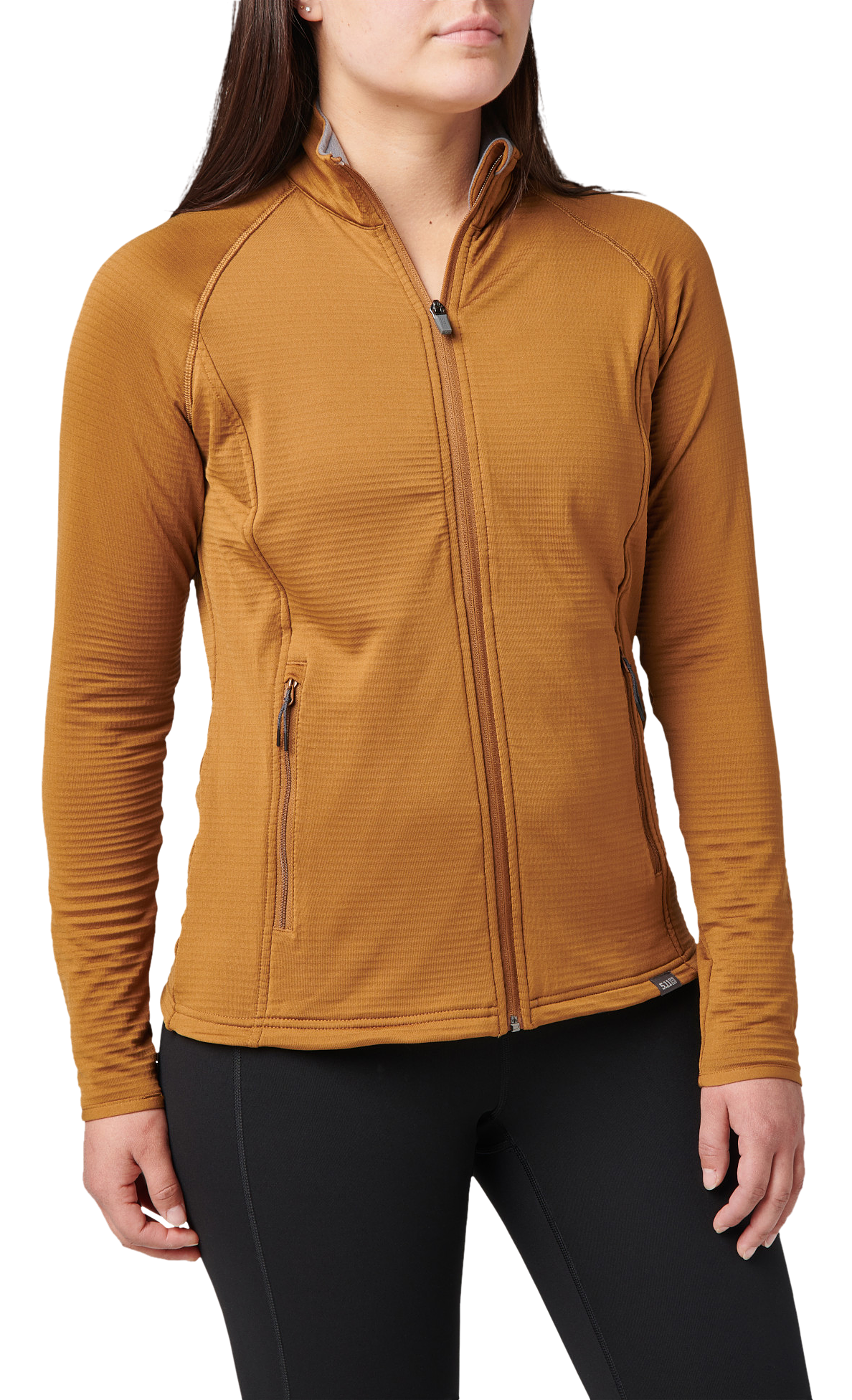 Image of 5.11 Tactical Stratos Full-Zip Mid-Layer Jacket for Ladies - Pecan - S