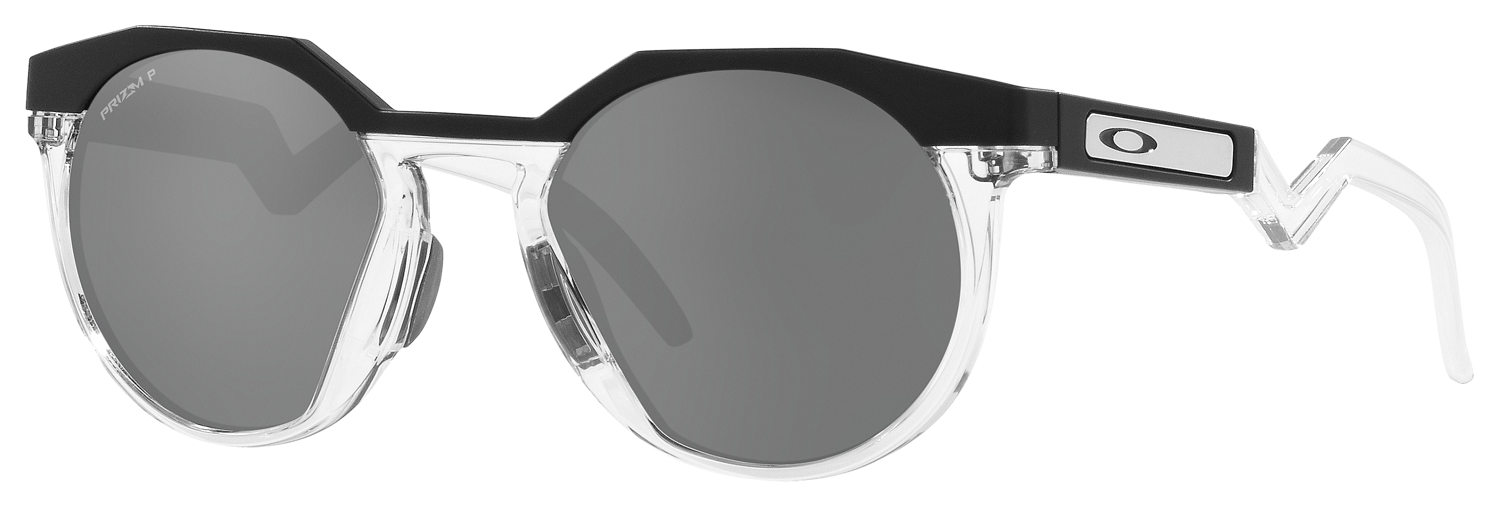 Image of Oakley HSTN OO9242 Prizm Grey Polarized Sunglasses - Matte Black/Prizm Black - Medium