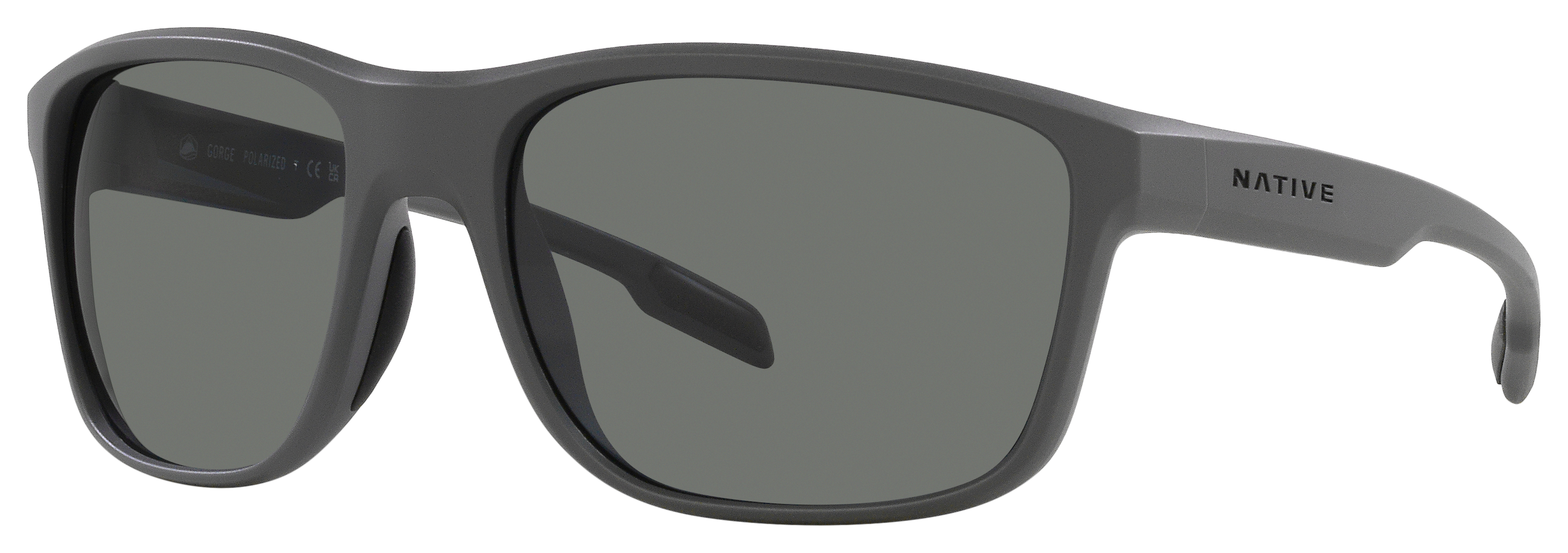 Image of Native Eyewear Gorge XD9040 Polarized Sunglasses - Matte Gray/Gray - Large