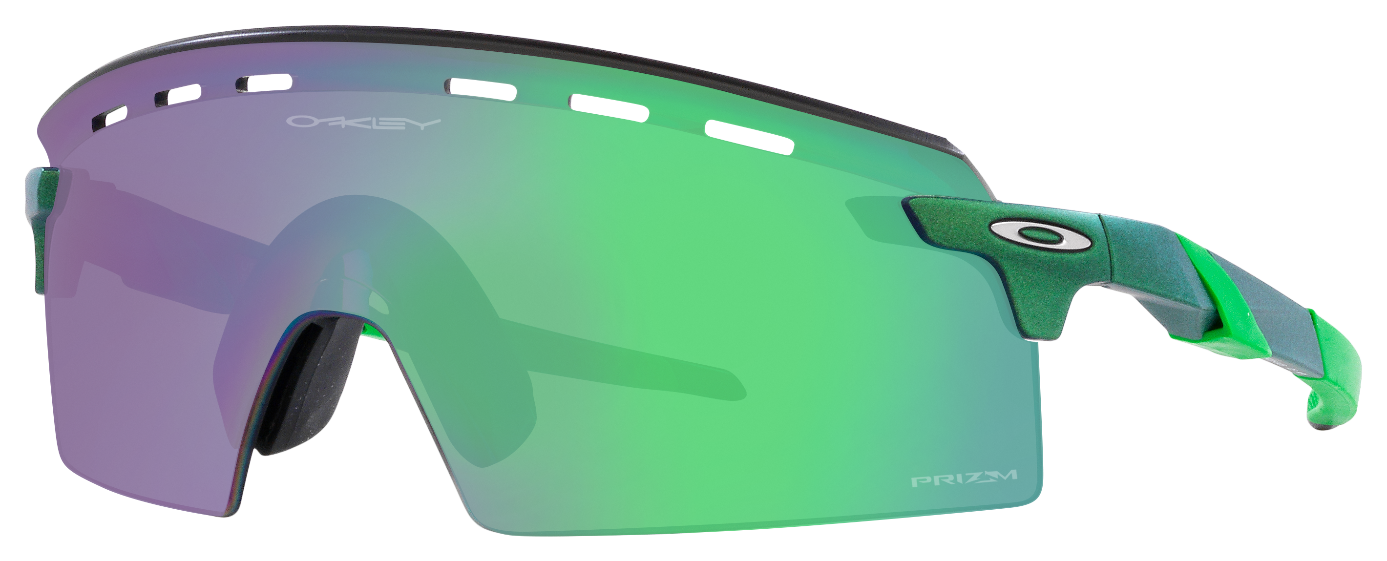 Image of Oakley Encoder Strike Vented OO9235 Prizm Grey Sunglasses - Gamma Green/Prizm Jade