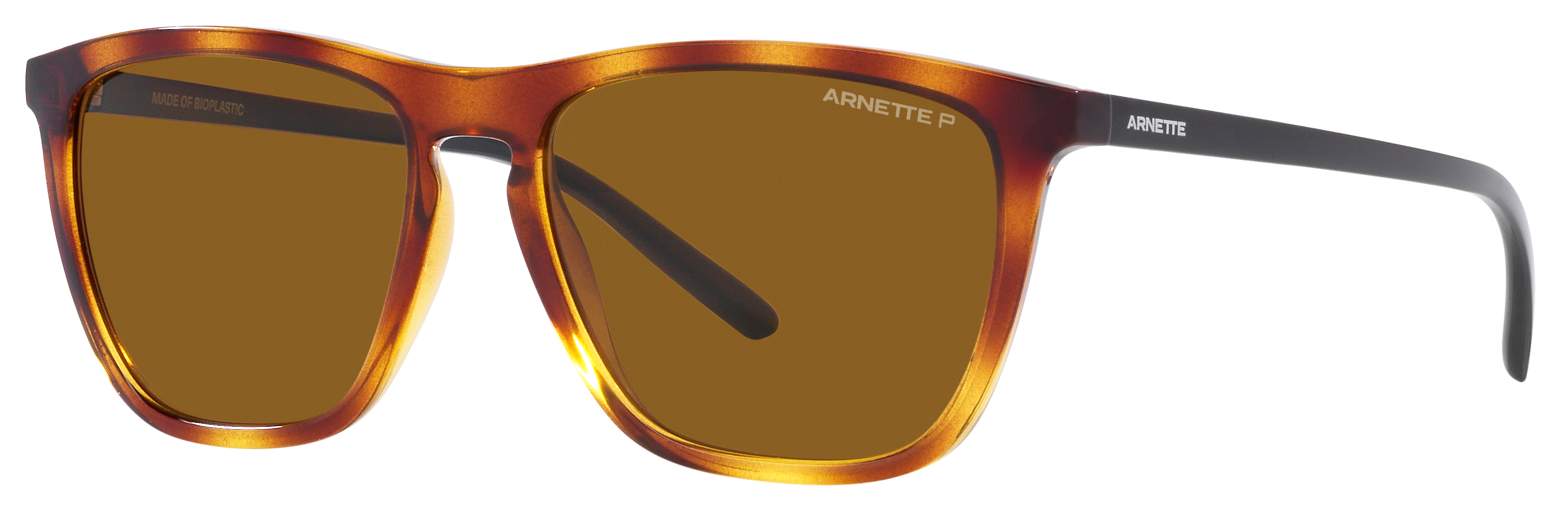 Image of Arnette Fry AN4301 Polarized Sunglasses - Dark Havana/Dark Brown - Large