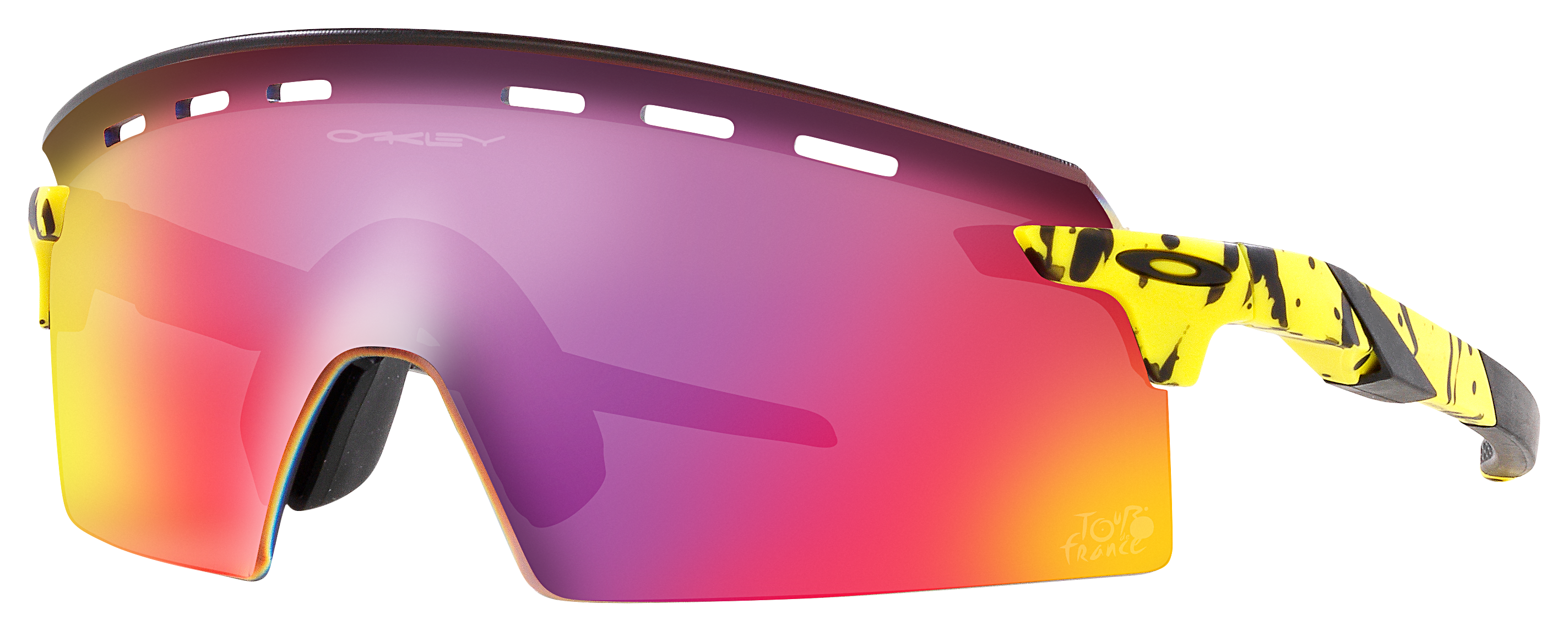 Image of Oakley Encoder Strike Vented OO9235 2023 Tour De France Collection Prizm Road Sunglasses