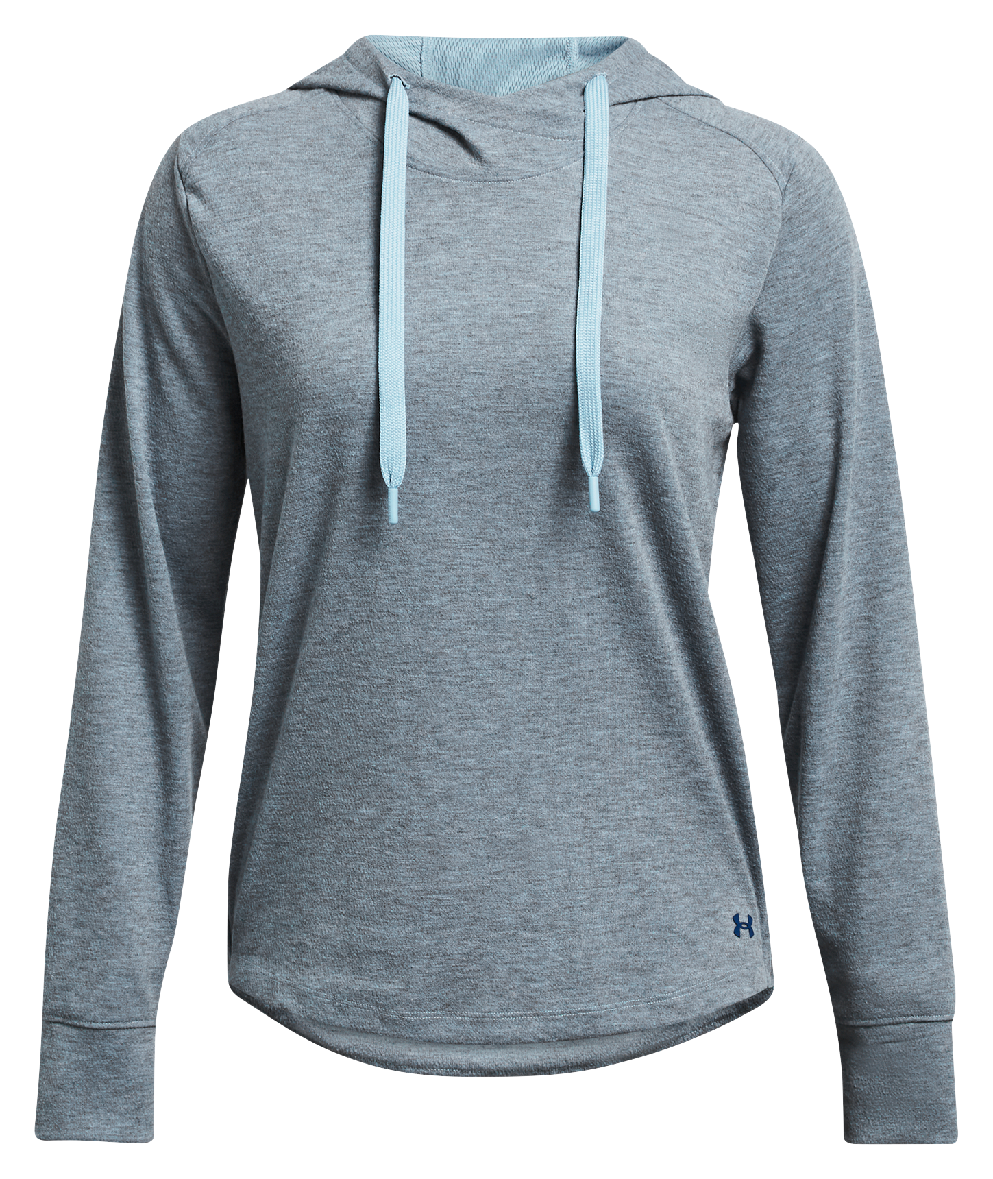 Image of Under Armour ColdGear Infrared Long-Sleeve Hoodie for Ladies - Blizzard/Varsity Blue - S