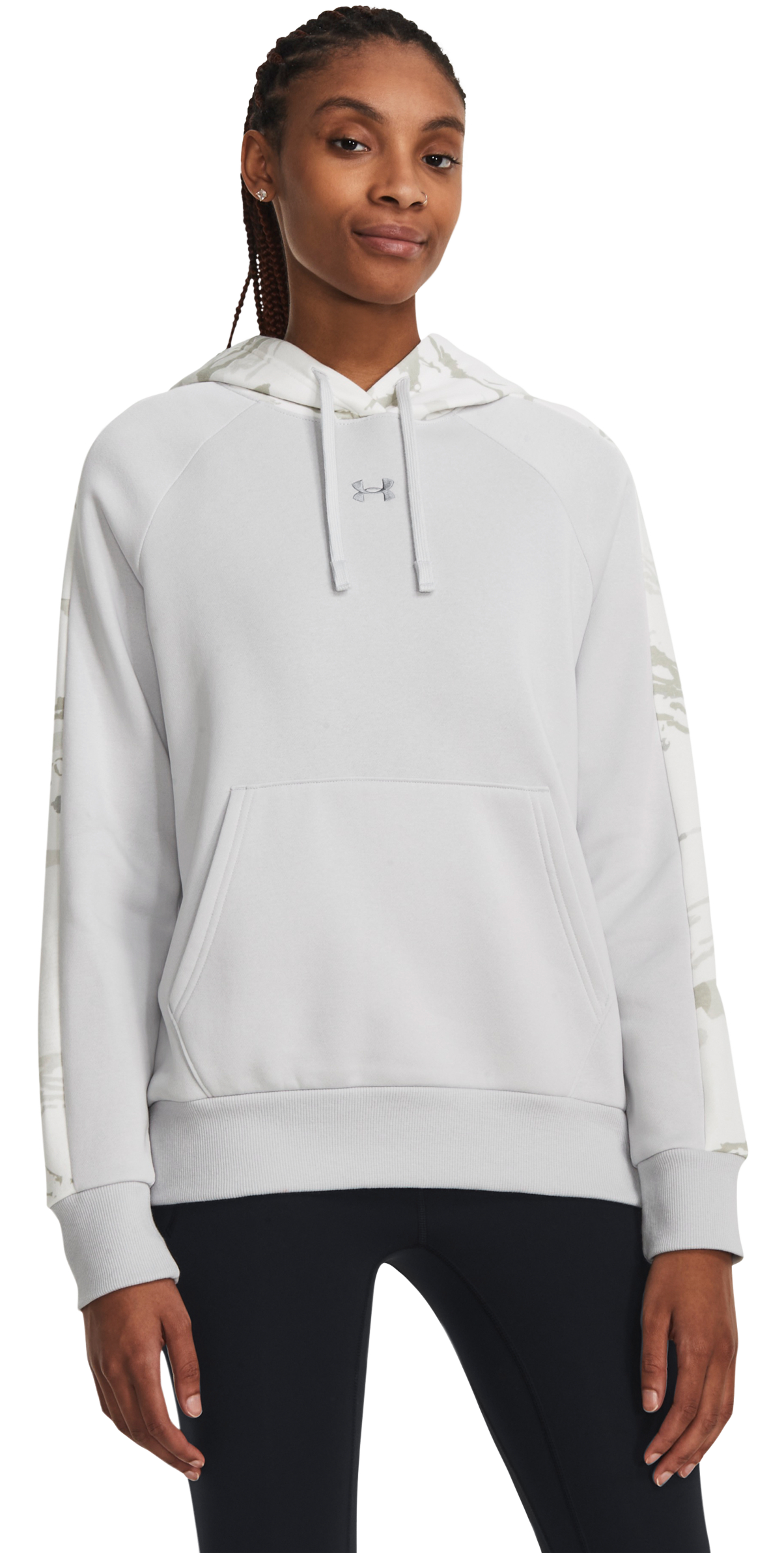 Under Armour Rival Blocked Long-Sleeve Hoodie for Ladies                                                                        