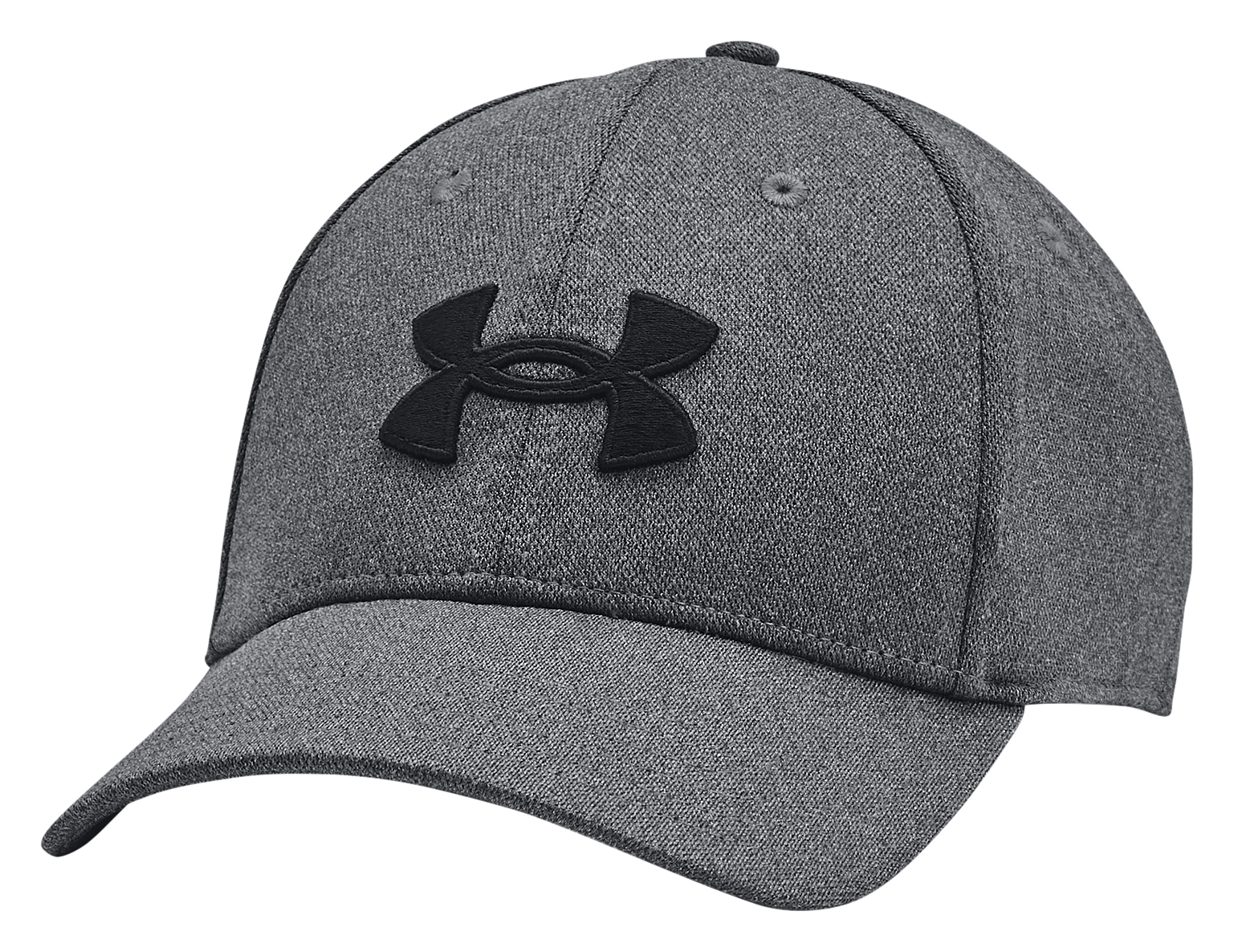 Image of Under Armour Blitzing Fitted Cap for Men - Black/Black - L/XL