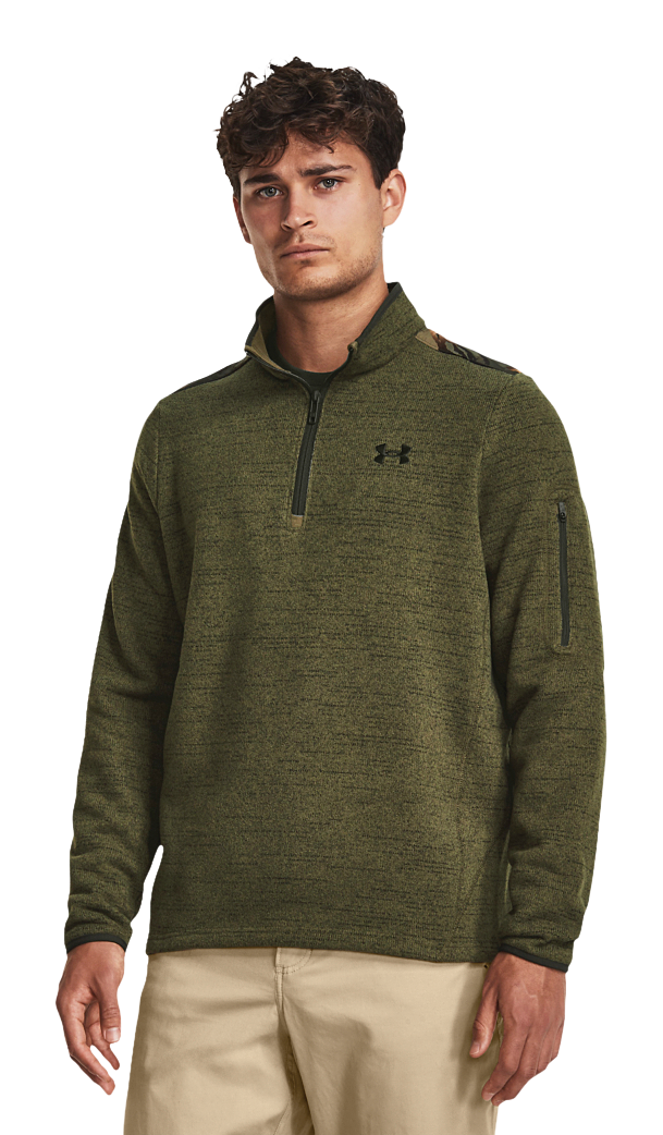 Under Armour Specialist Printed Quarter-Zip Long-Sleeve Pullover