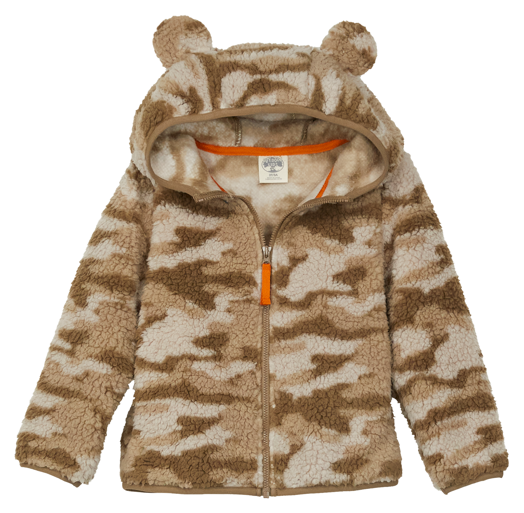 Image of Outdoor Kids Cozy Fleece Full-Zip Hoodie for Babies or Toddlers