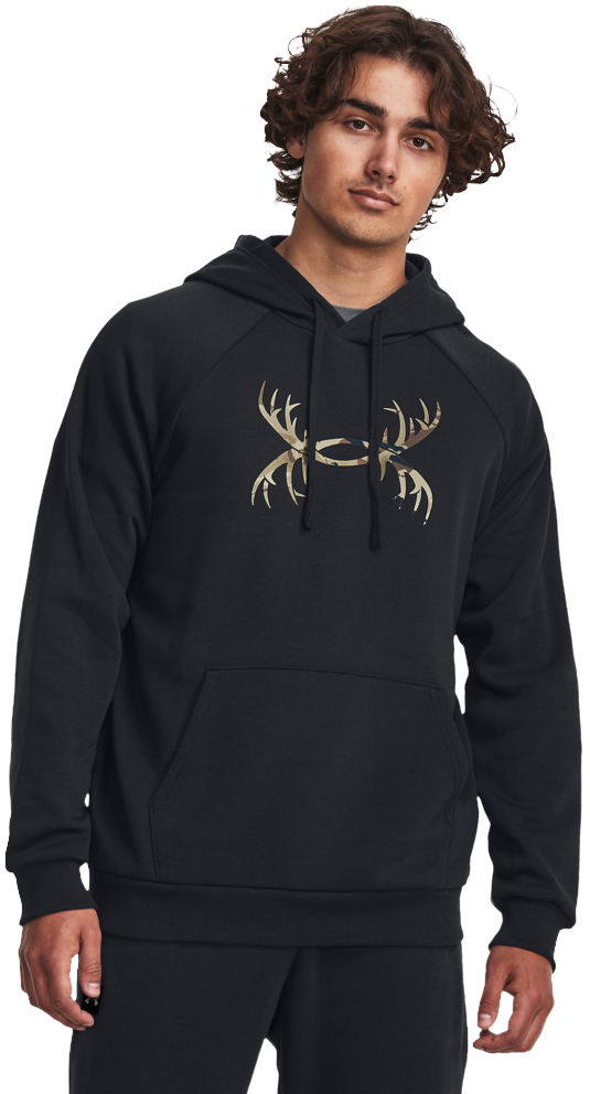 Under Armour Rival Fleece Camo Antlers Long-Sleeve Hoodie for