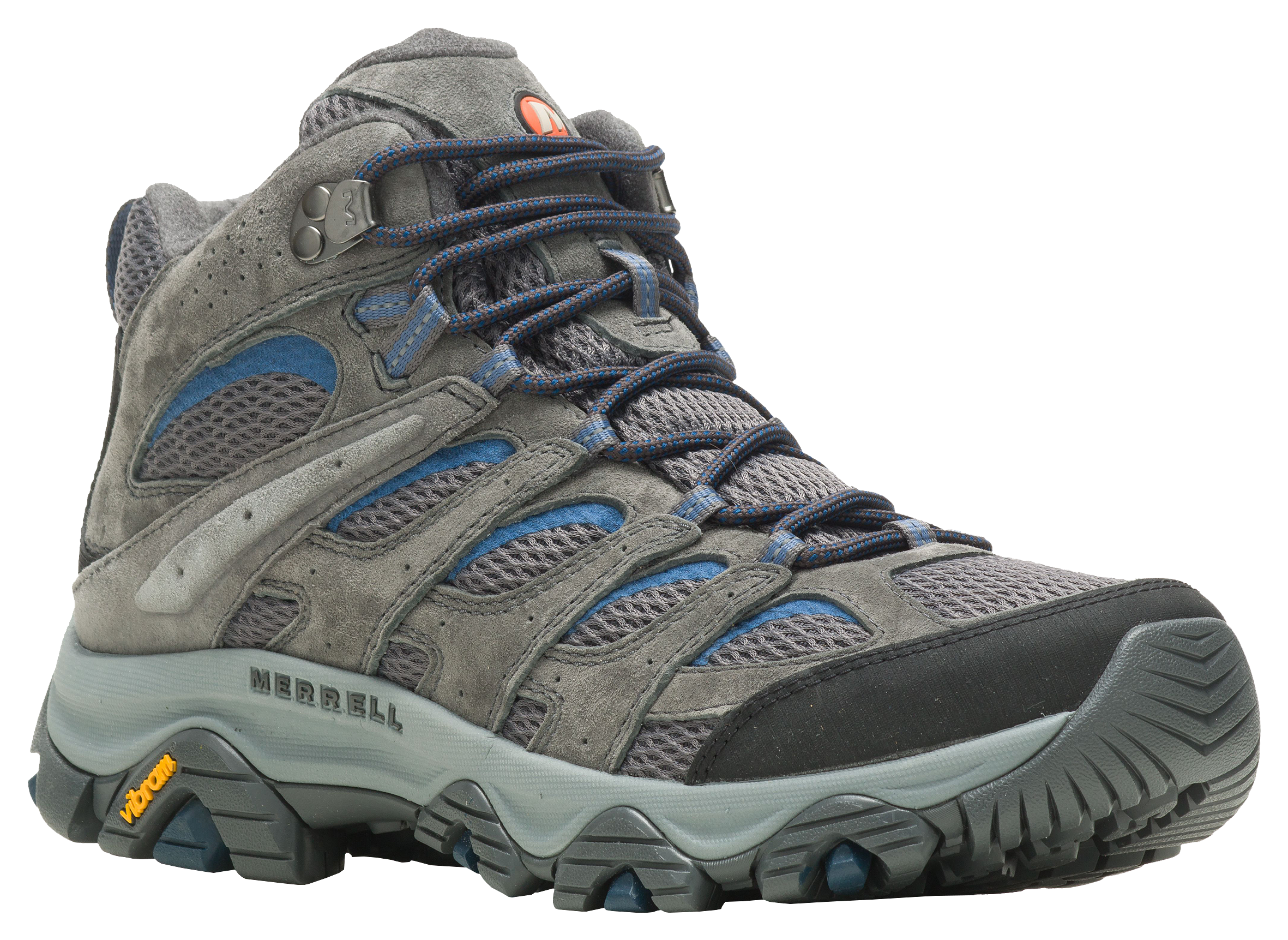 Image of Merrell Moab 3 Mid Vent Hiking Shoes for Men - Granite - 8.5M