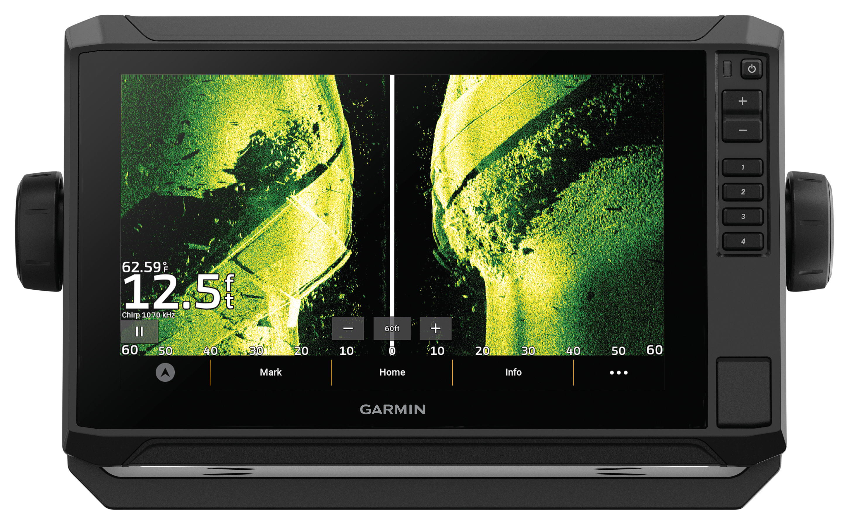 Garmin ECHOMAP UHD2 93sv 9" Fish Finder/Chartplotter with GT56UHD-TM Transducer and Garmin Navionics+ US Inland Mapping