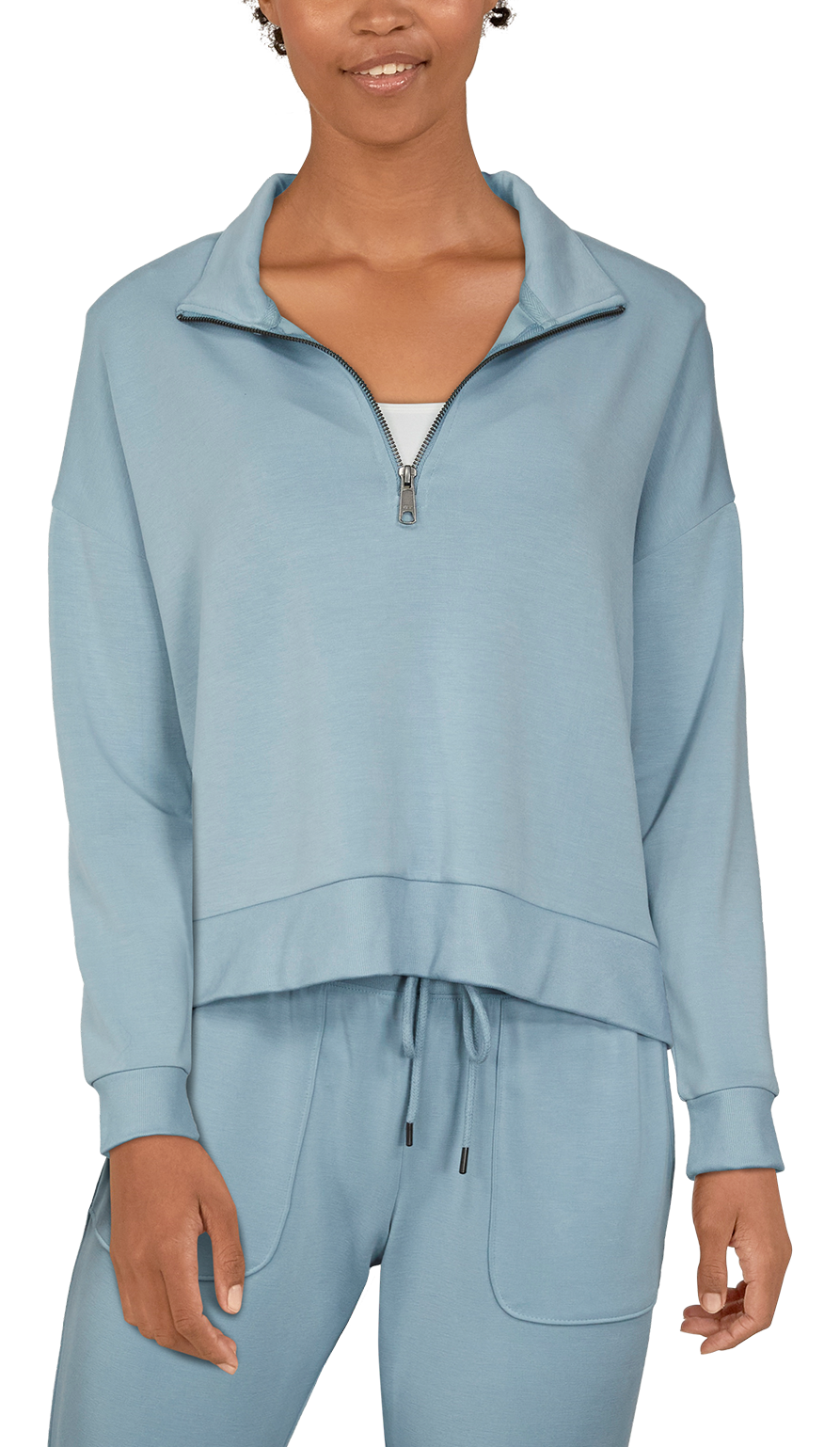 NATURAL REFLECTIONS Soft Haven Quarter-Zip Pullover for Ladies
