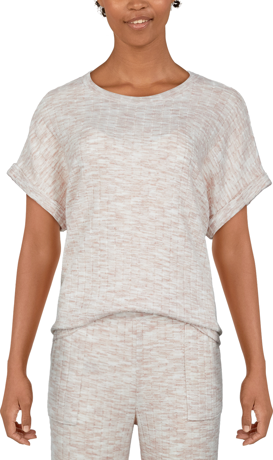 NATURAL REFLECTIONS Space Dye Short-Sleeve Tee for Ladies