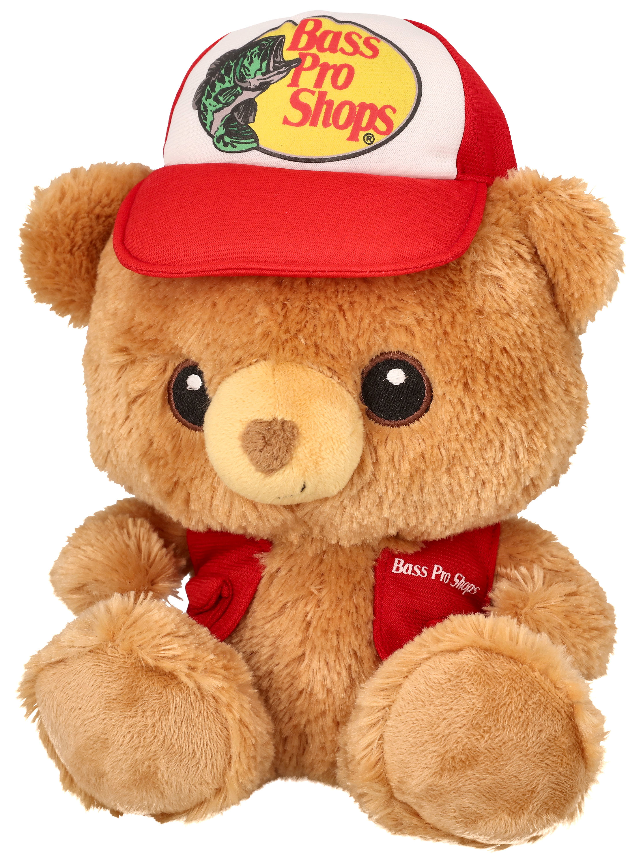 BASS PRO SHOPS Plush Stuffed Trucker Cap Bear Toy