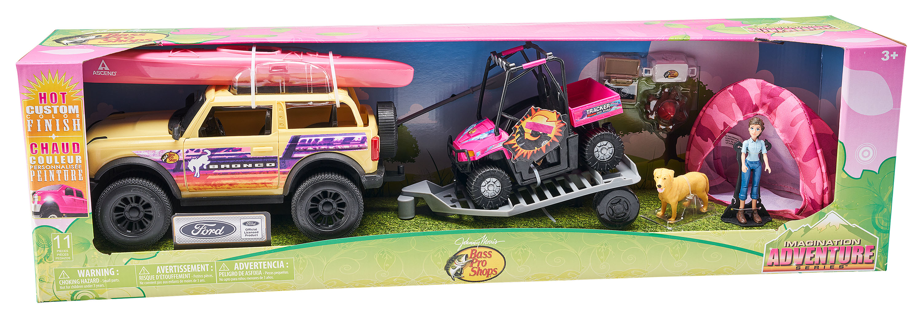 BASS PRO SHOPS Deluxe Ford Bronco Camping Adventure Playset for Kids