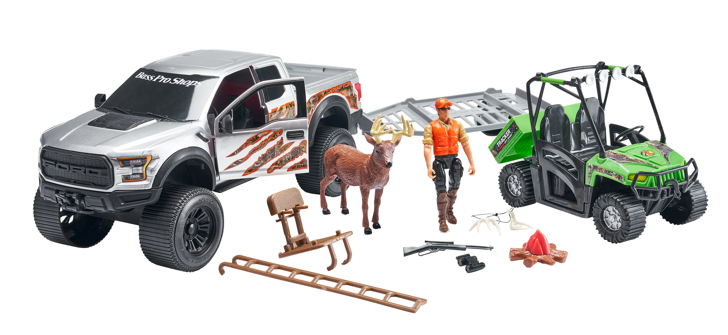 BASS PRO SHOPS Deluxe Licensed Ford Raptor TrueTimber Camo Adventure Truck Playset for Kids