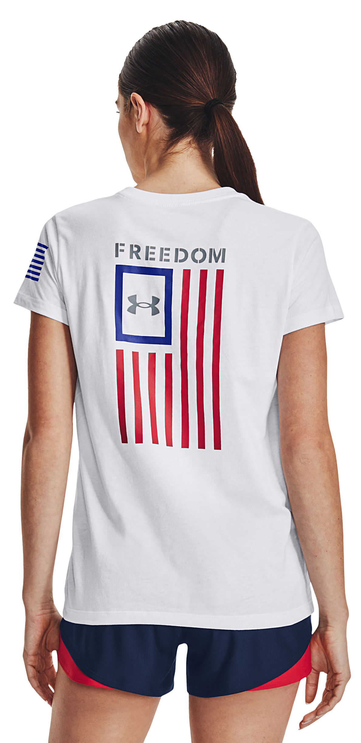 Under Armour New Freedom Flag Short-Sleeve T-Shirt for Ladies