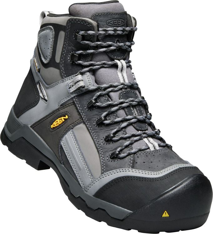 Image of KEEN Davenport Insulated Waterproof Composite Toe Work Boots for Men - Magnet/Steel Grey - 13W