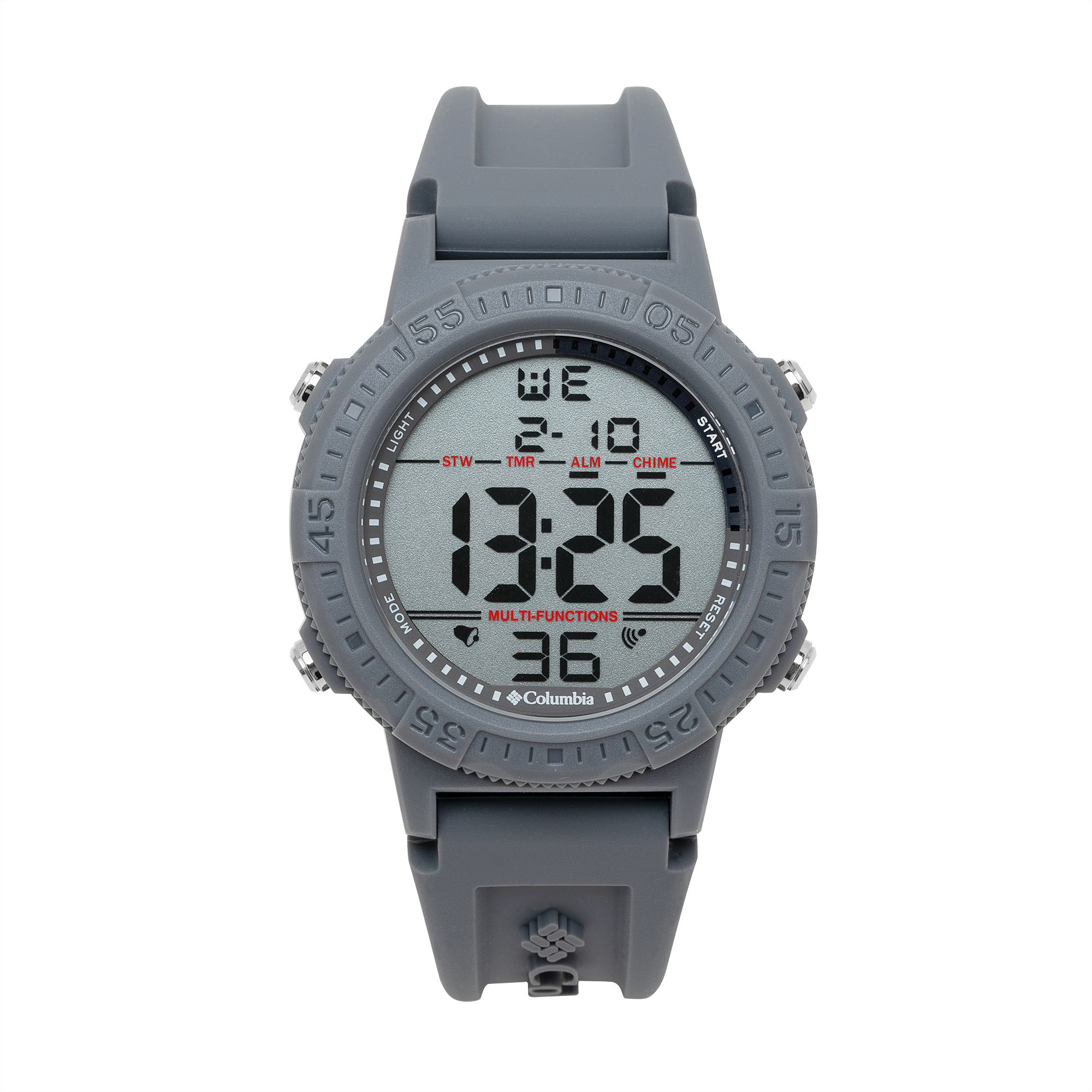 Image of Columbia Peak Patrol Digital Grey Silicone Strap Watch