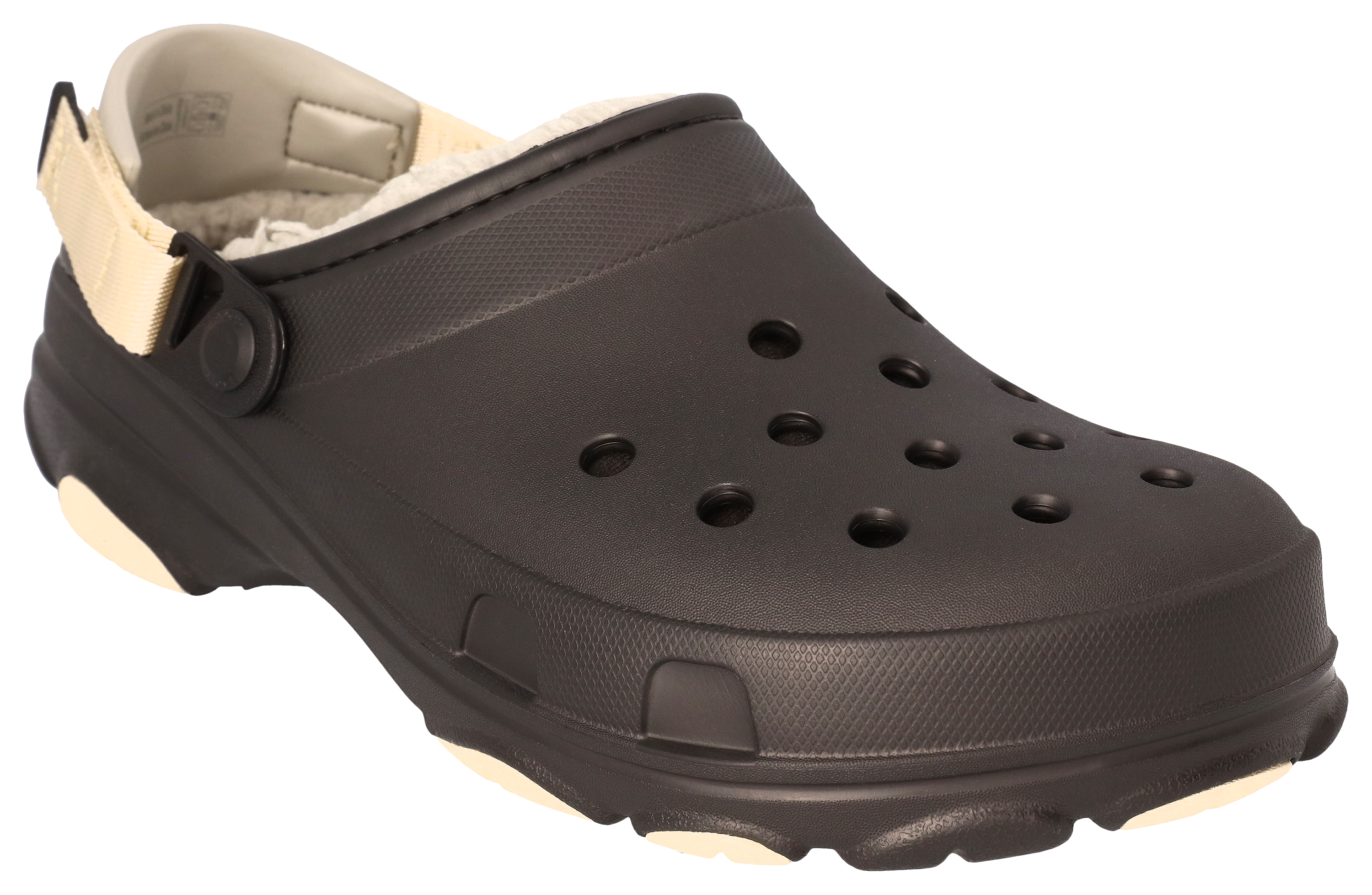 Image of Crocs All-Terrain Lined Clogs for Men - Black - 11M