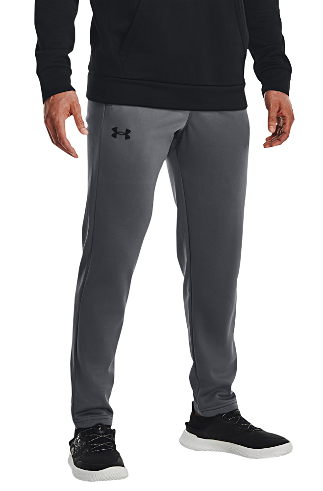 Image of Under Armour Fleece Pants for Men - Pitch Gray/Black - S