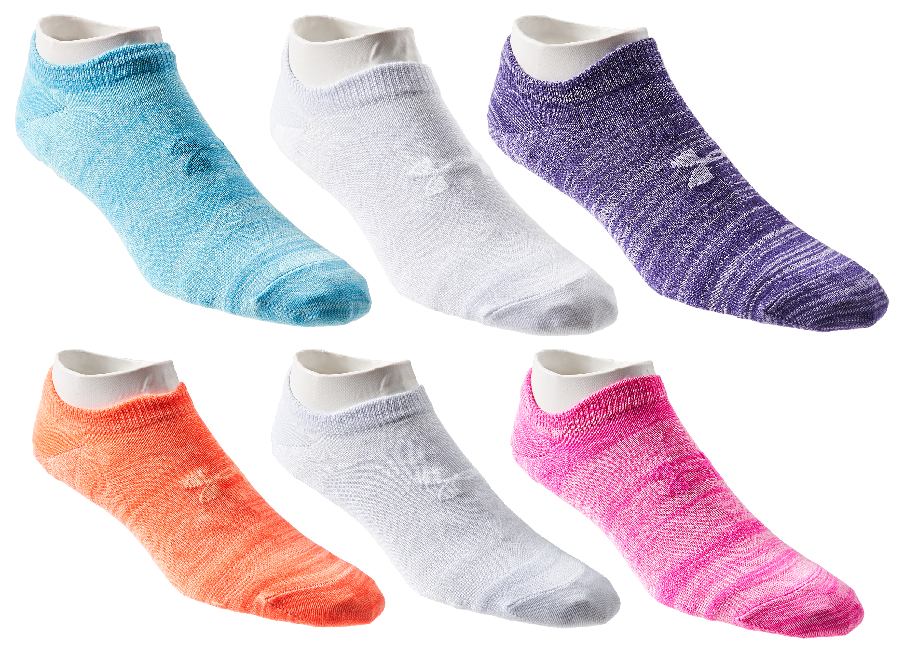 Image of Under Armour Essentials Socks for Ladies - Rebel Pink/White