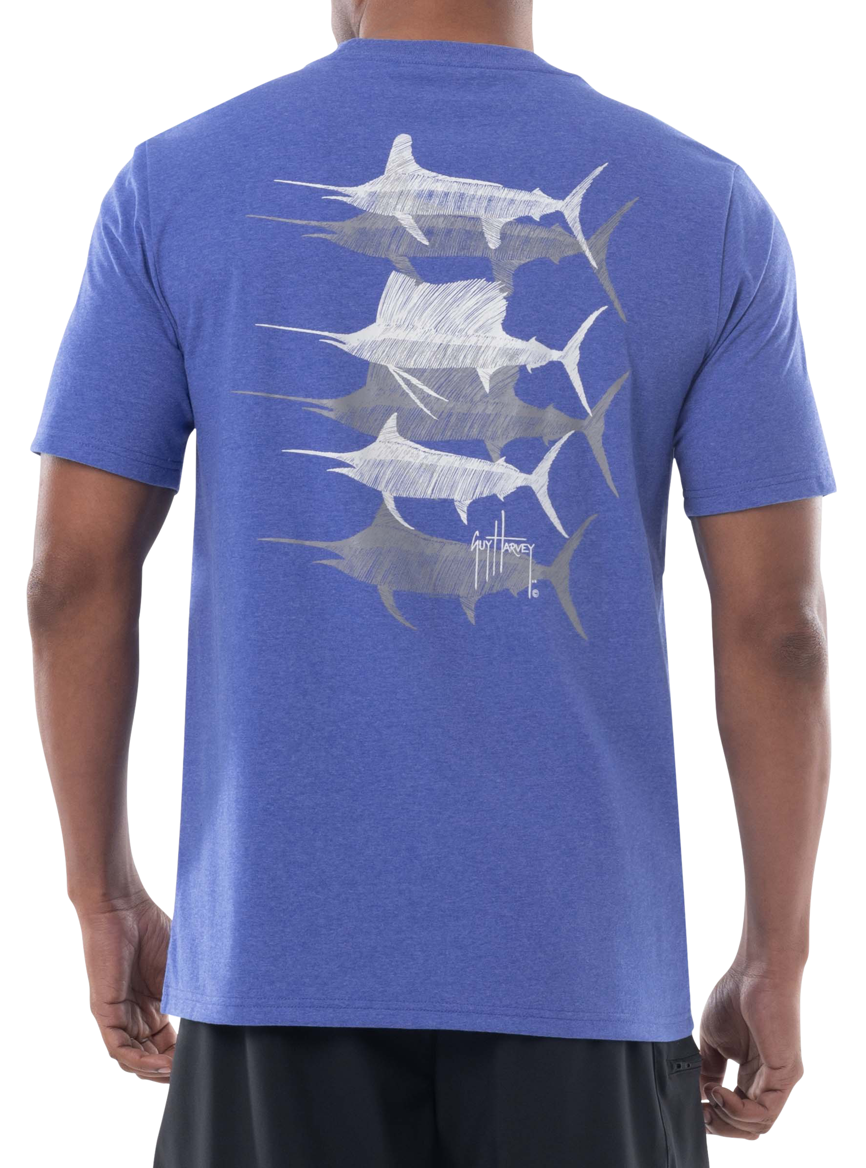 GUY HARVEY Threadcycled Scribble Bills Short-Sleeve T-Shirt for Men