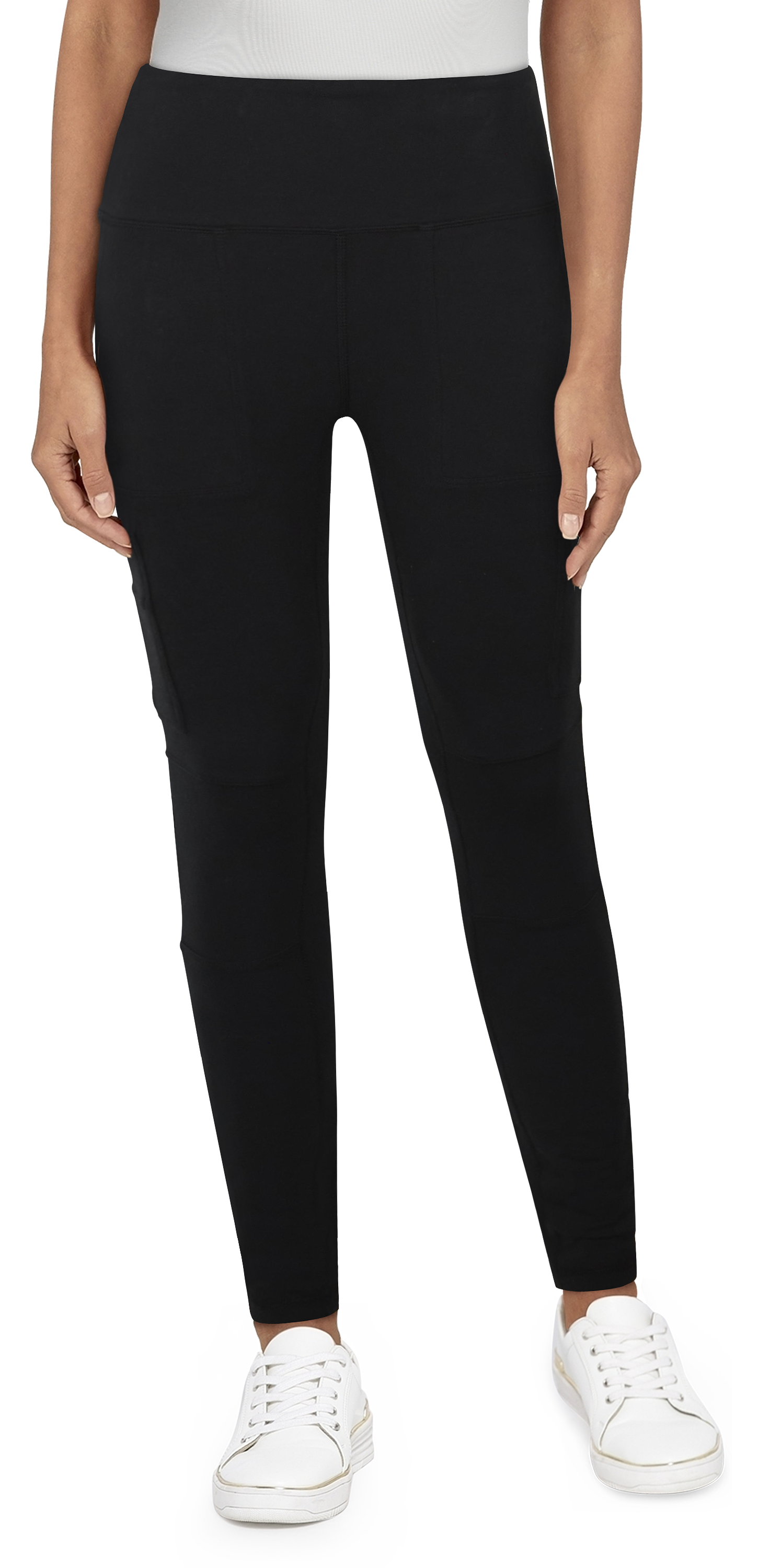 Image of Natural Reflections Knit Utility Leggings for Ladies - Anthracite - XS