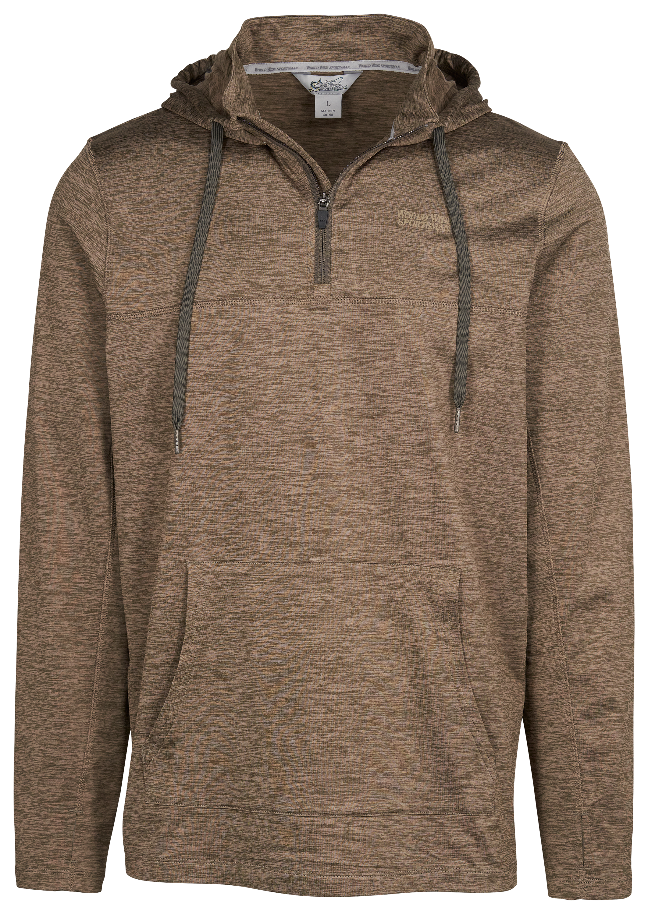 WORLD WIDE SPORTSMAN Quarter-Zip Long-Sleeve Hoodie