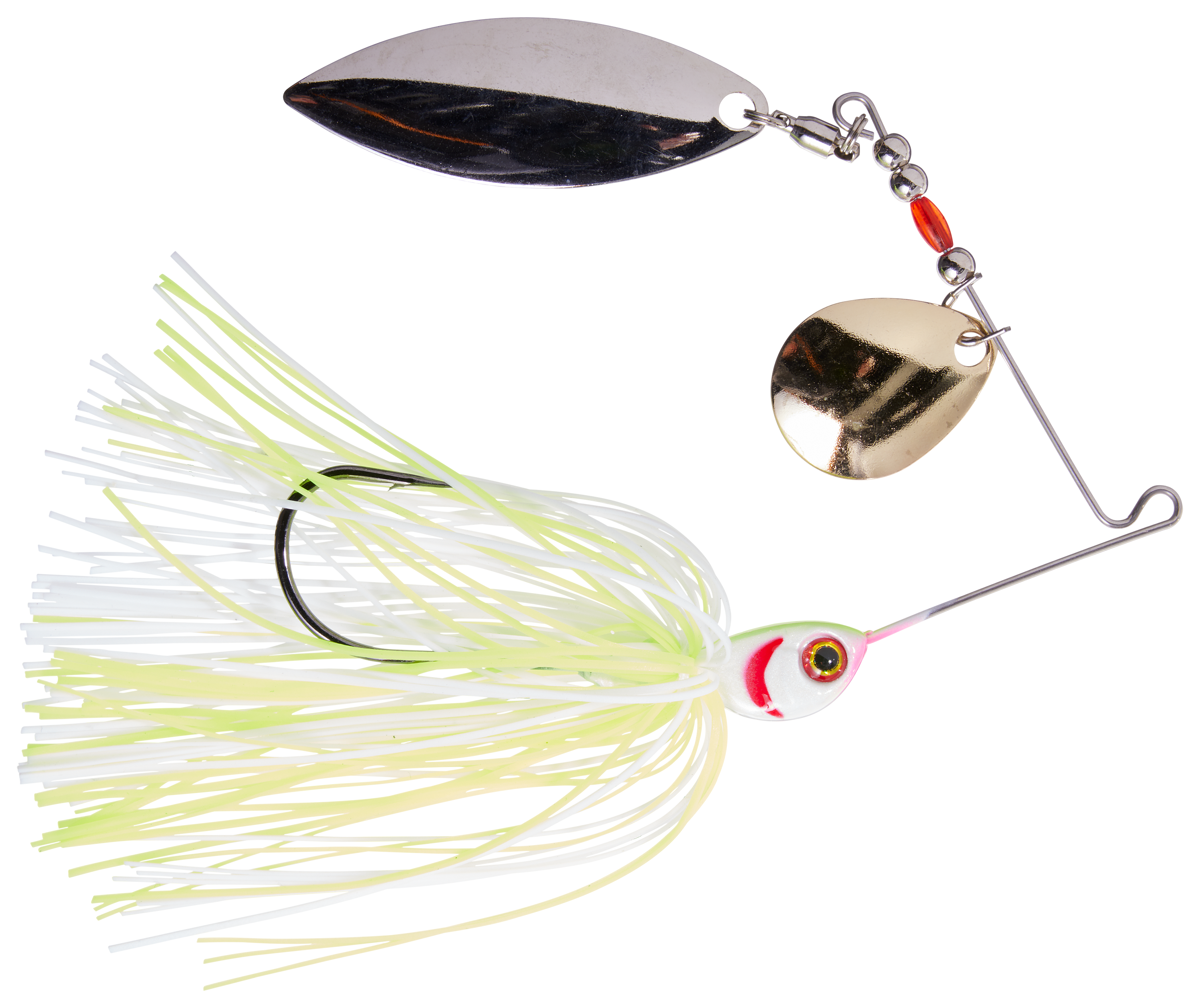 Bass Pro Shops Tourney Special Tandem Spinnerbait - White/Chartreuse - 3/8 oz