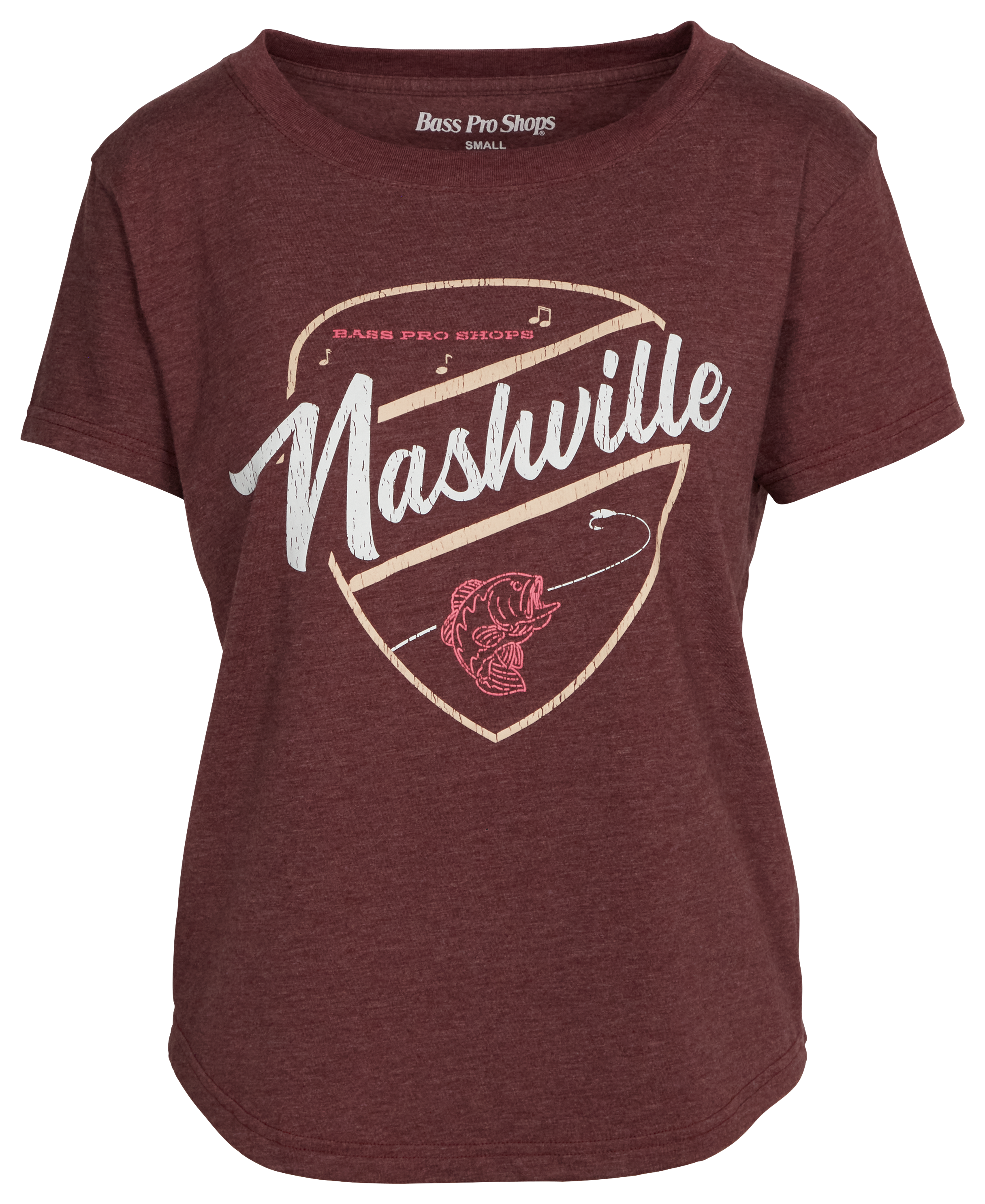 BASS PRO SHOPS Guitar Pick Nashville Short-Sleeve T-Shirt for Ladies