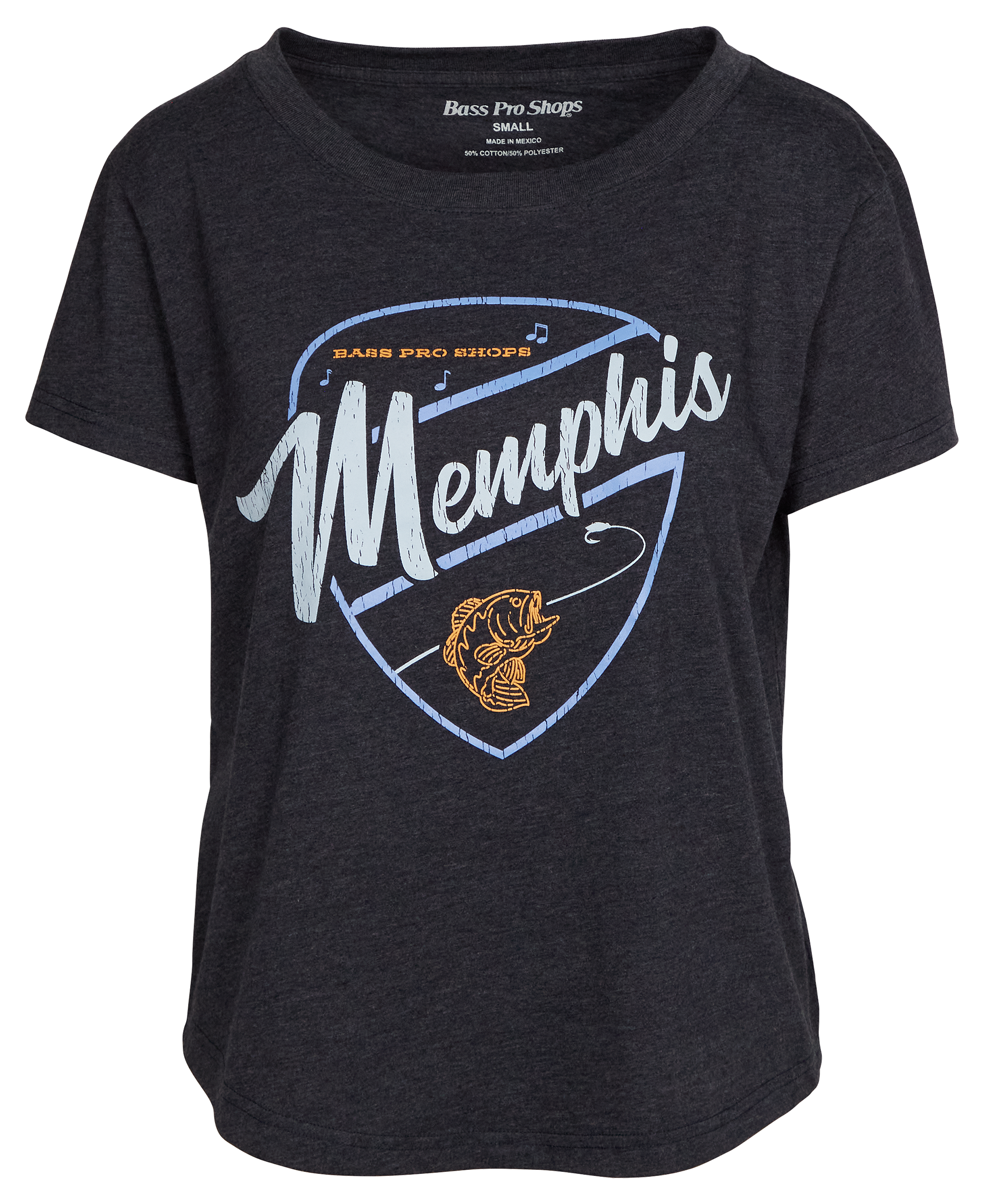 Bass Pro Shops Guitar Pick Memphis Short-Sleeve T-Shirt for Ladies