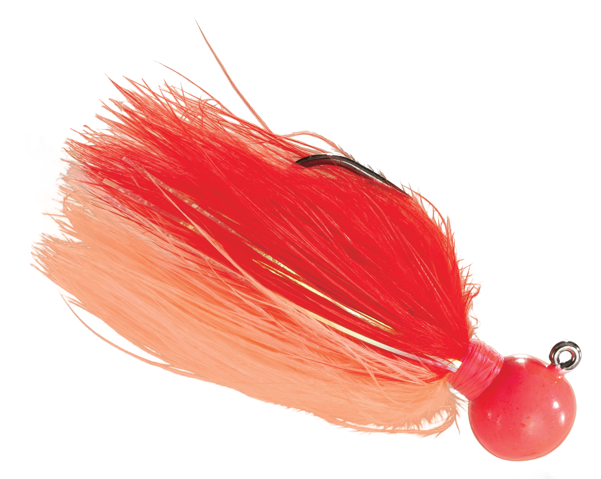 Image of AeroJig Fireflies Jig - 1/4 oz. - Cerise Red Peach/Red Glow