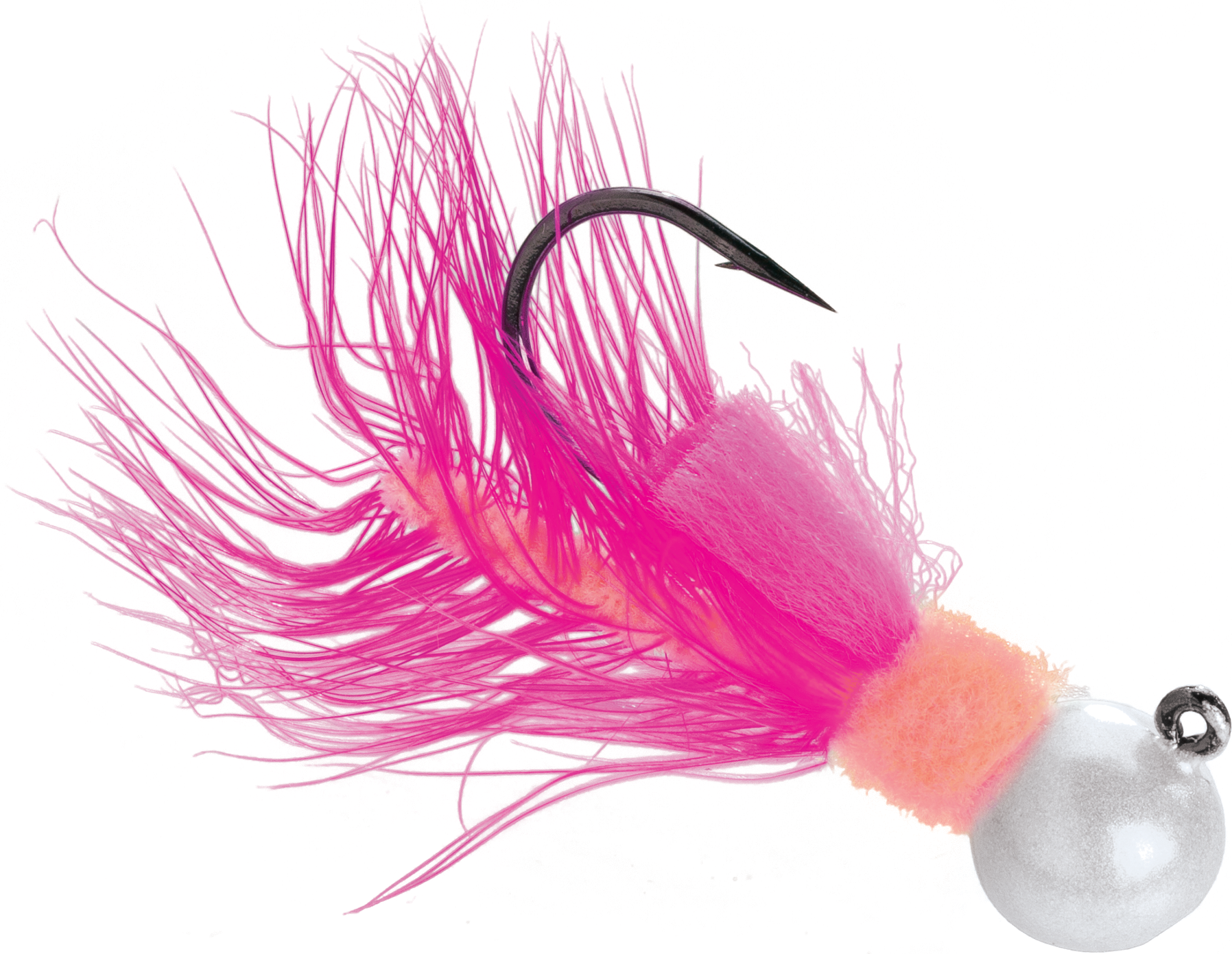 Image of AeroJig Hackle Jig - 1/4 oz. - Pearl/Peach/Cerise