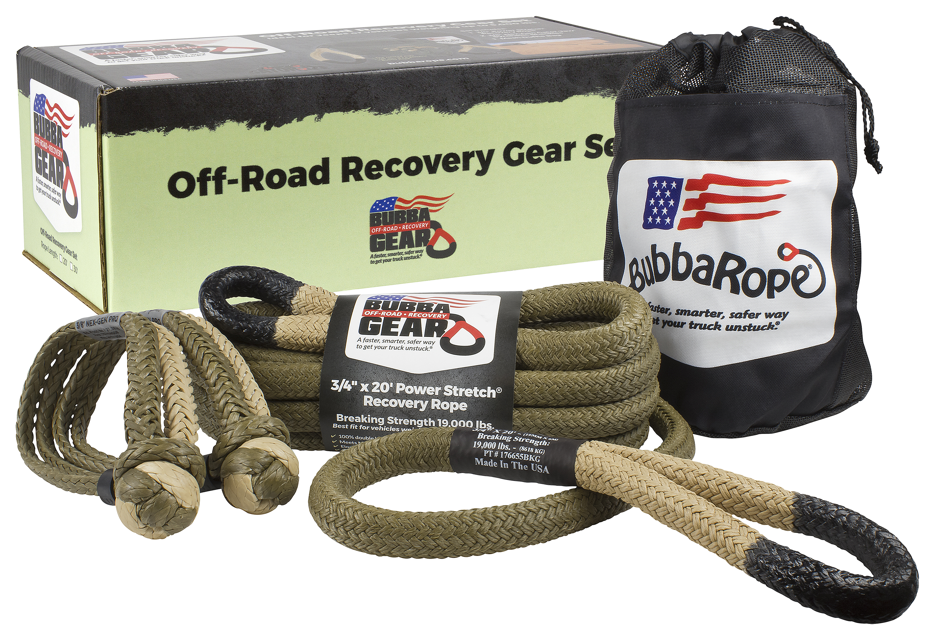 Bubba Off-Road Truck Recovery Gear Set • Bubba Recovery Gear