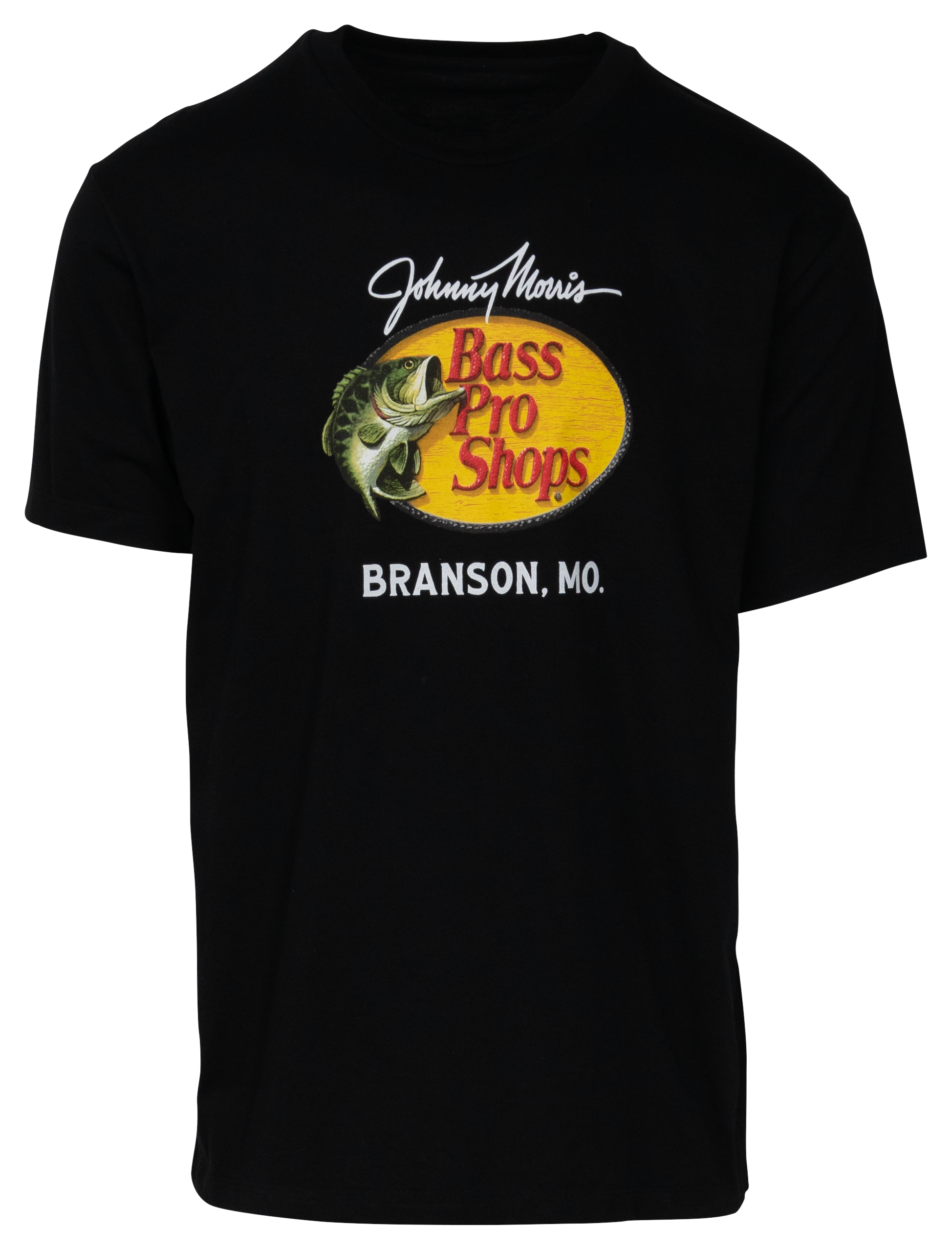 Image of Bass Pro Shops Branson Short-Sleeve T-Shirt for Men - Black/Logo - L