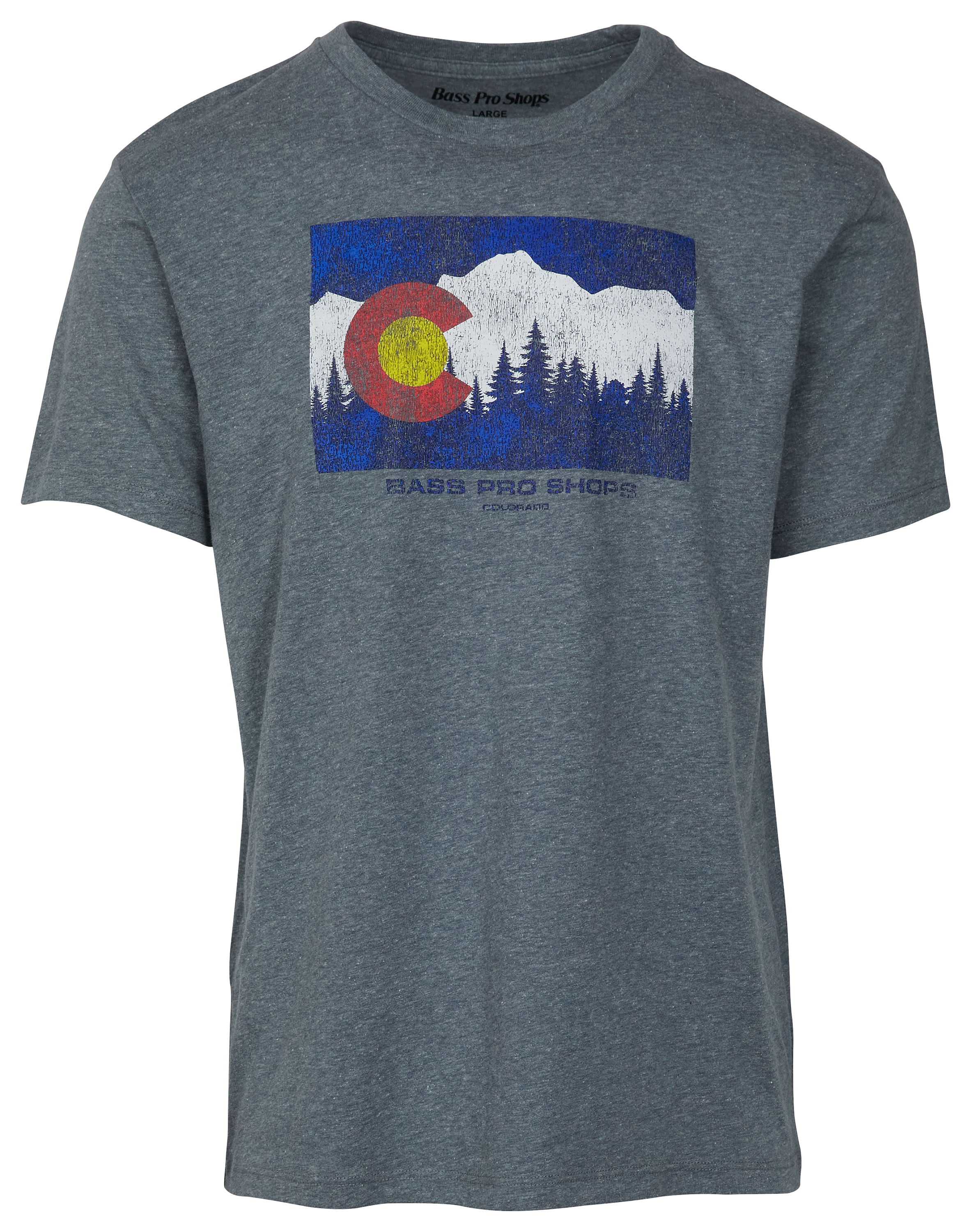 BASS PRO SHOPS Colorado Horizontal Flag Short-Sleeve T-Shirt for Men