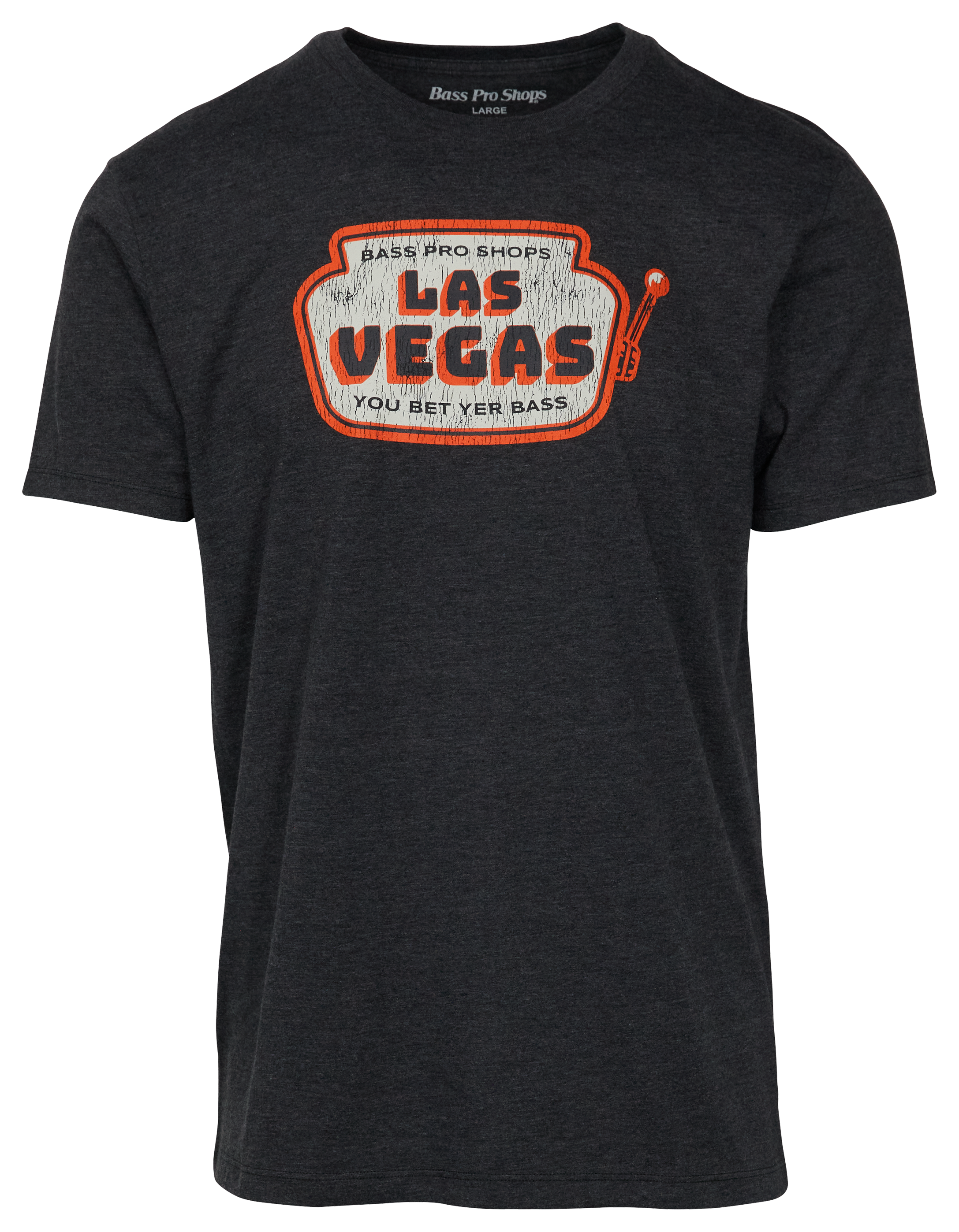 Bass Pro Shops Slot Machine Short-Sleeve T-Shirt for Men - Charcoal Heather - M
