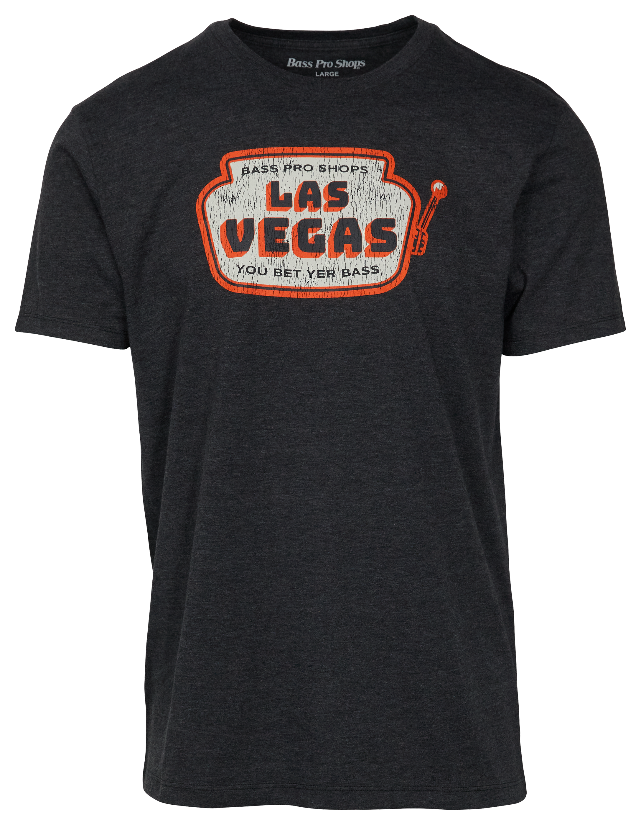 Image of Bass Pro Shops Slot Machine Short-Sleeve T-Shirt for Men - Charcoal Heather