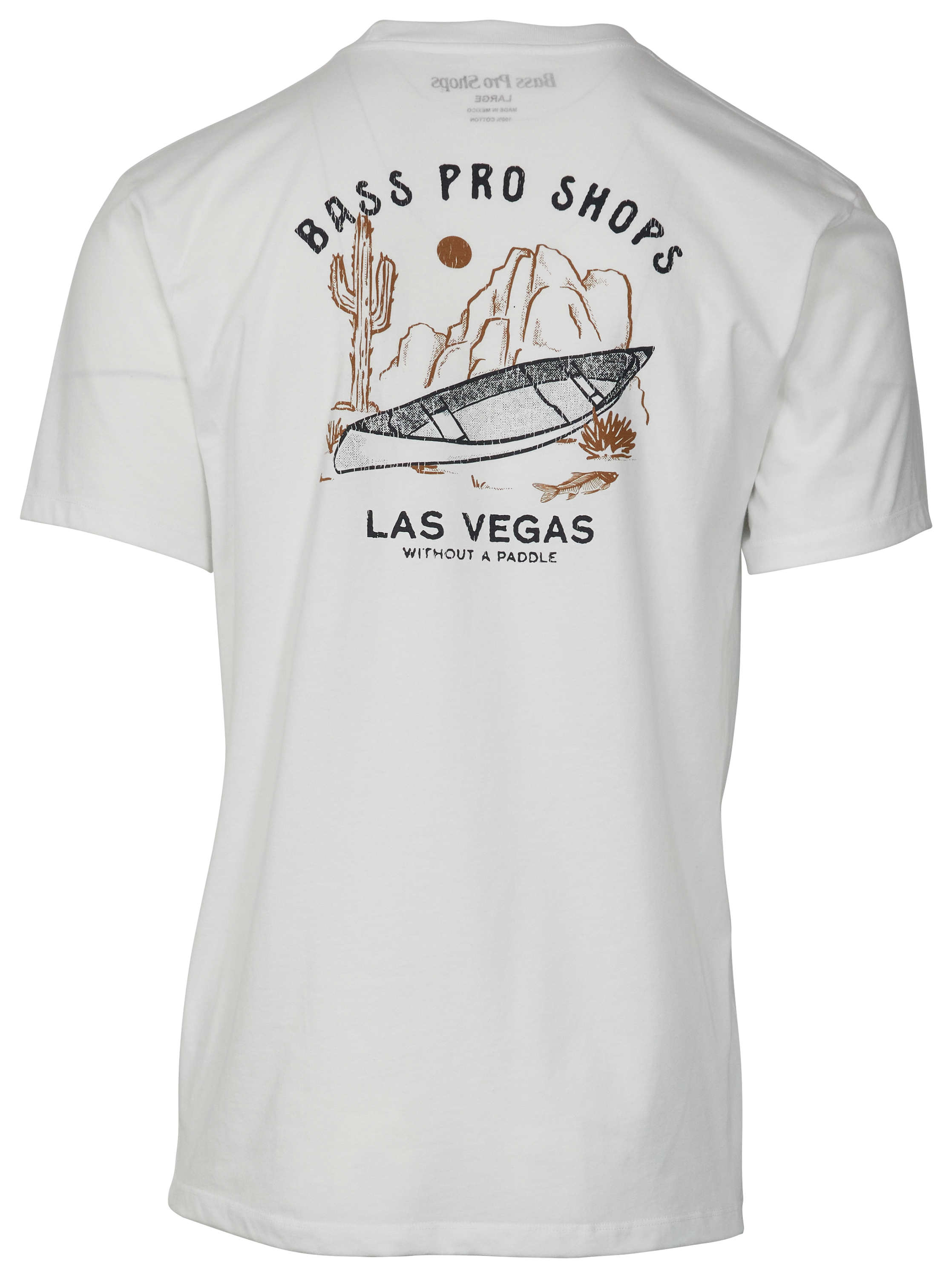 Bass Pro Shops Las Vegas Without A Paddle Short-Sleeve T-Shirt for Men - White - 3XL