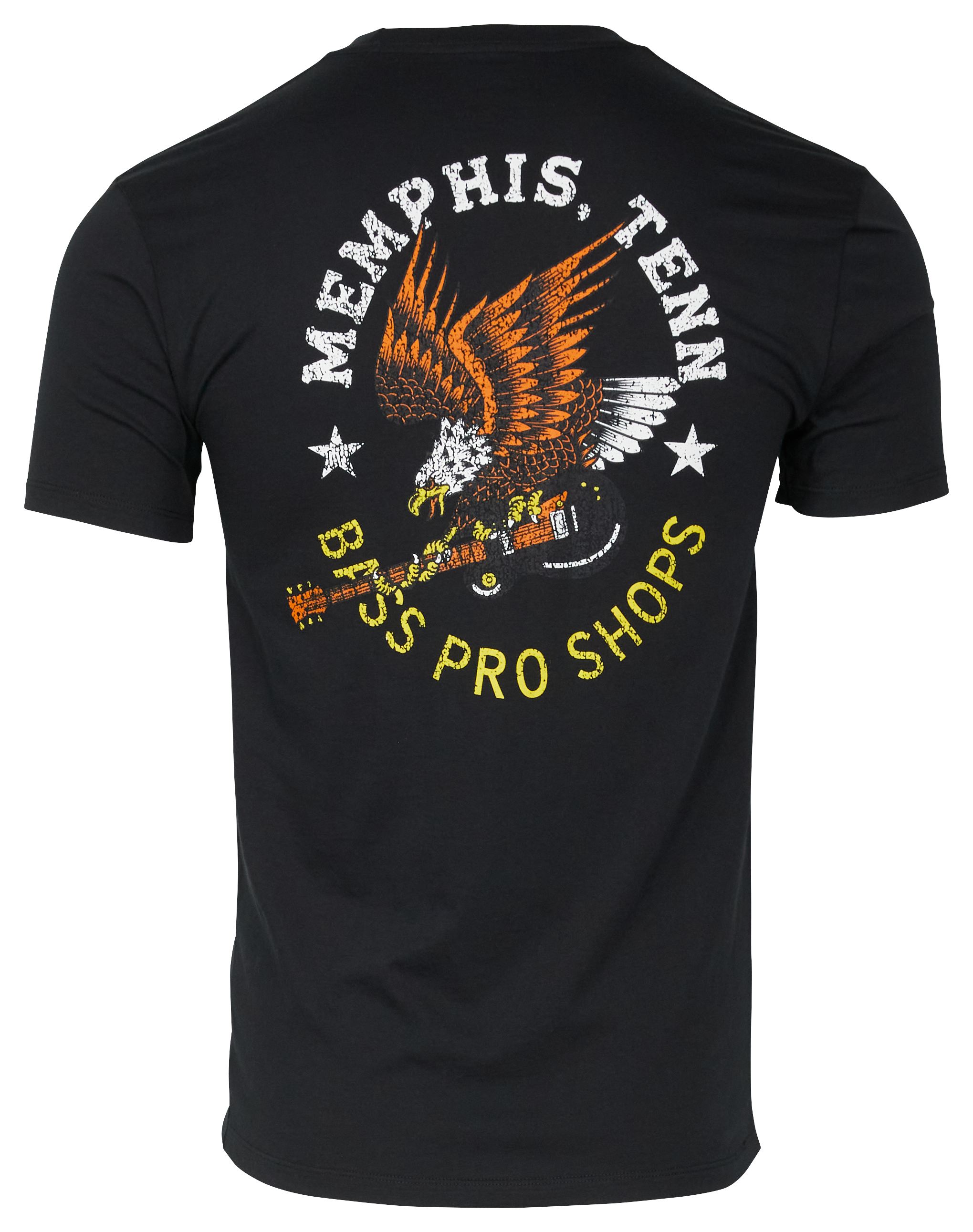 Bass Pro Shops Memphis Eagle Short-Sleeve T-Shirt for Men - Black - L