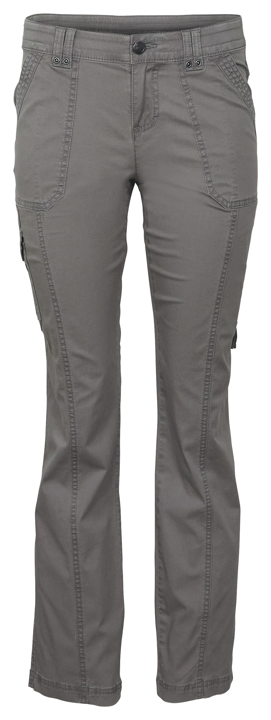 Natural Reflections Cargo Stretch Twill Comfort Waist Pants - Granite Grey