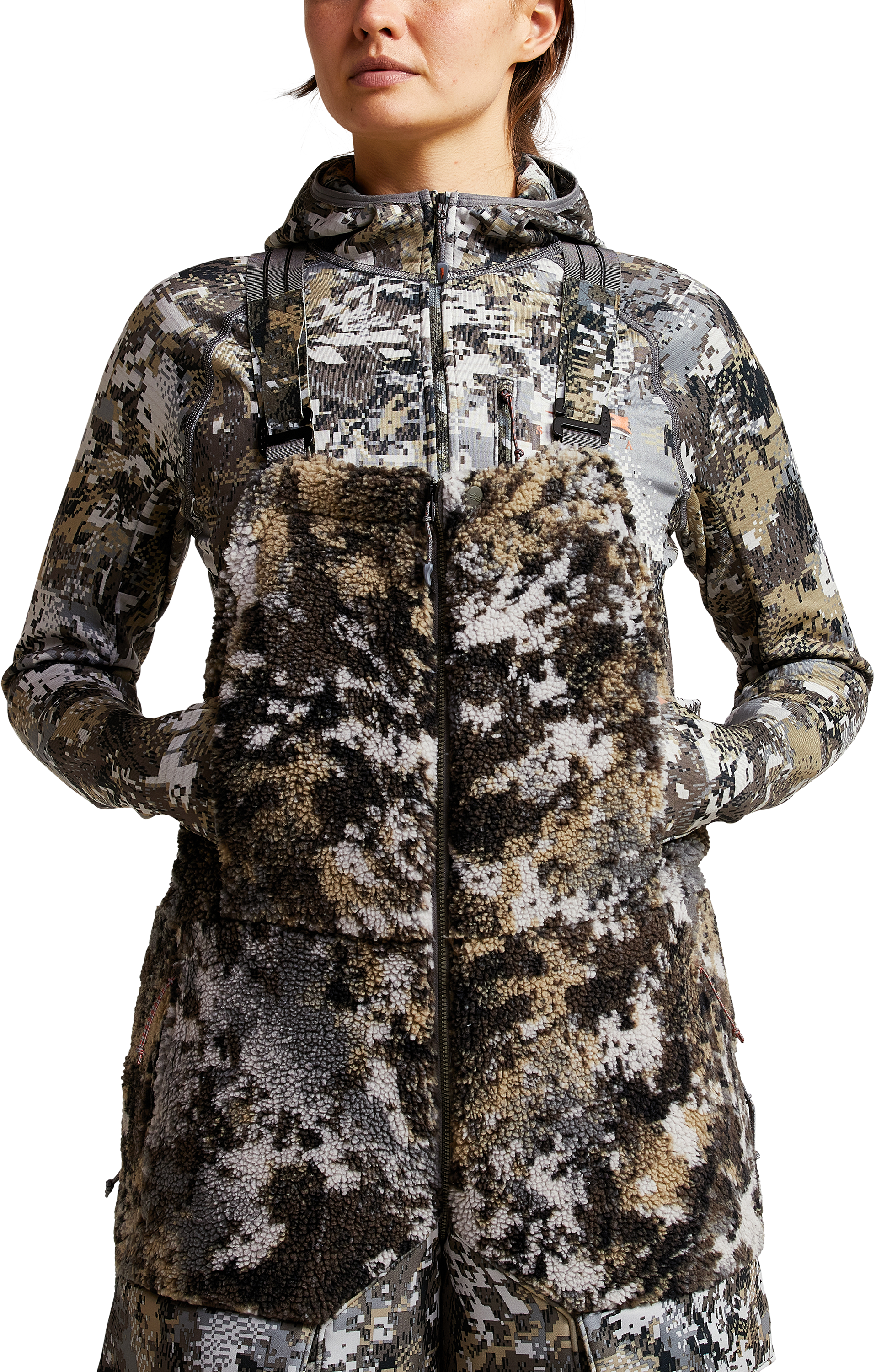 Image of SITKA GORE OPTIFADE Concealment Elevated II Fanatic Bibs for Ladies - Gore Optifade Elevated II - M