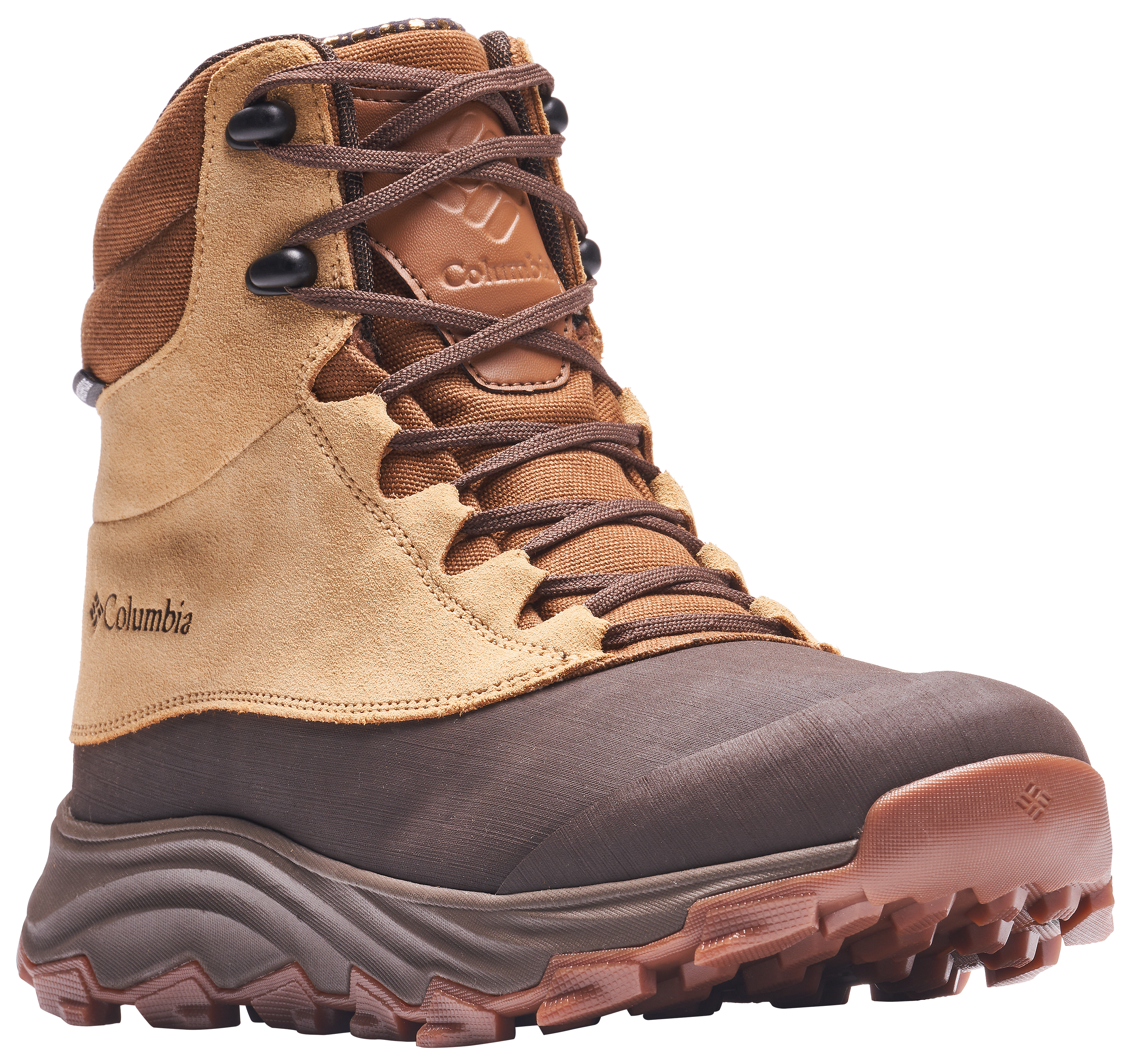 Image of Columbia Expeditionist Shield Insulated Boots for Men - Curry/Light Brown - 8.5M