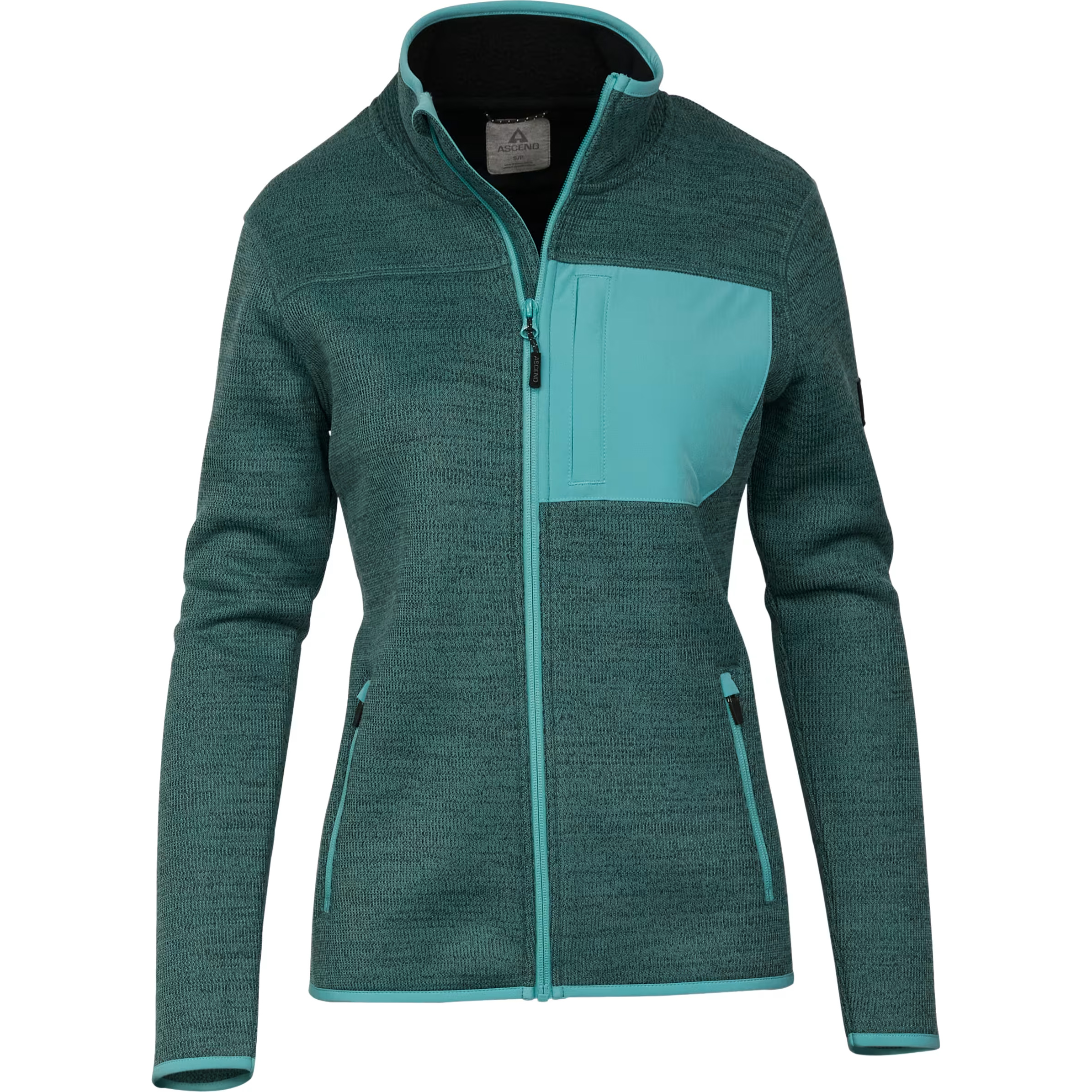 ASCEND Exploration Zippered Sweater Fleece Jacket for Ladies