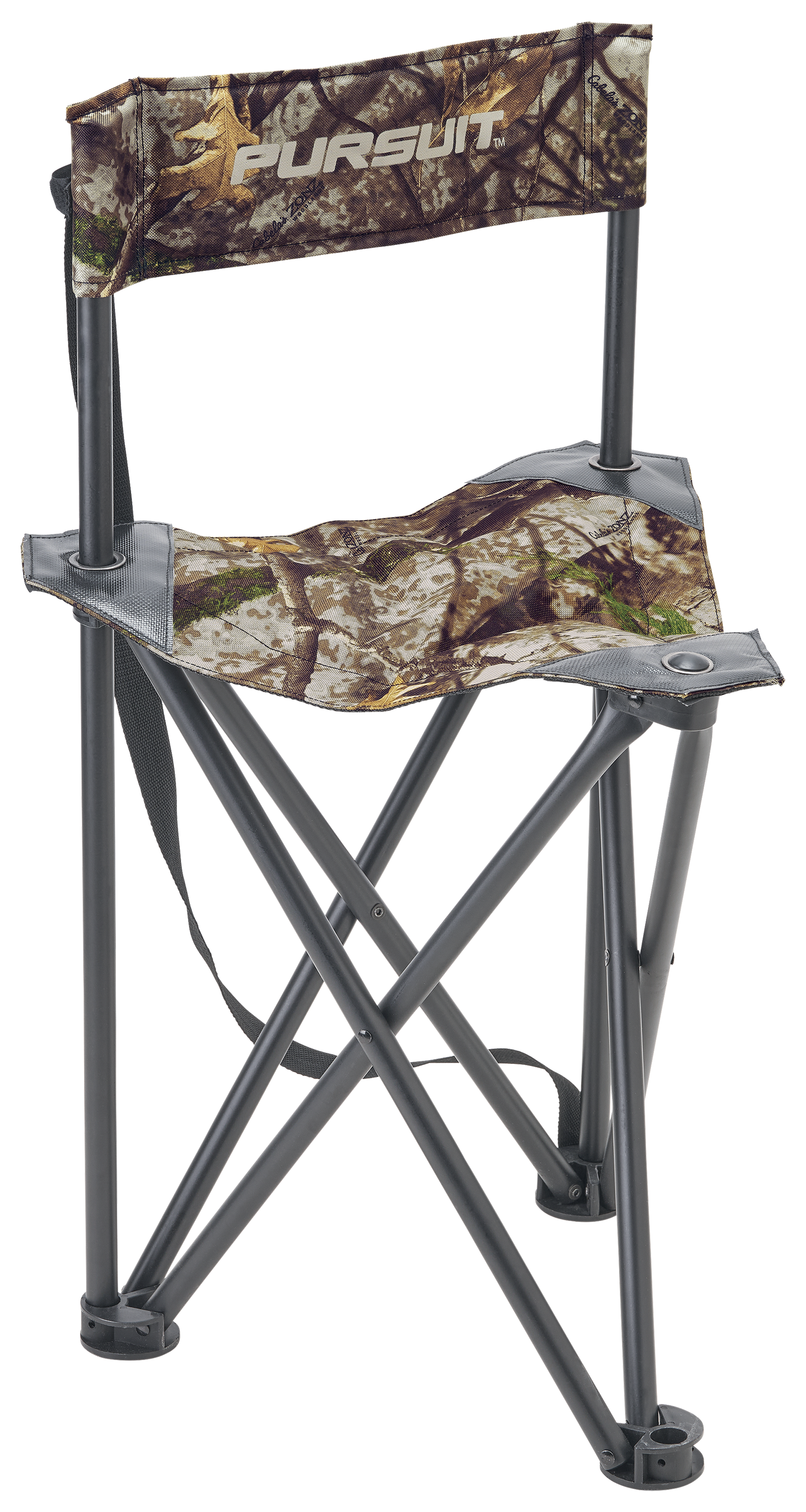 Pursuit Zonz Woodlands Camo Tripod Collapsible Hunting Stool