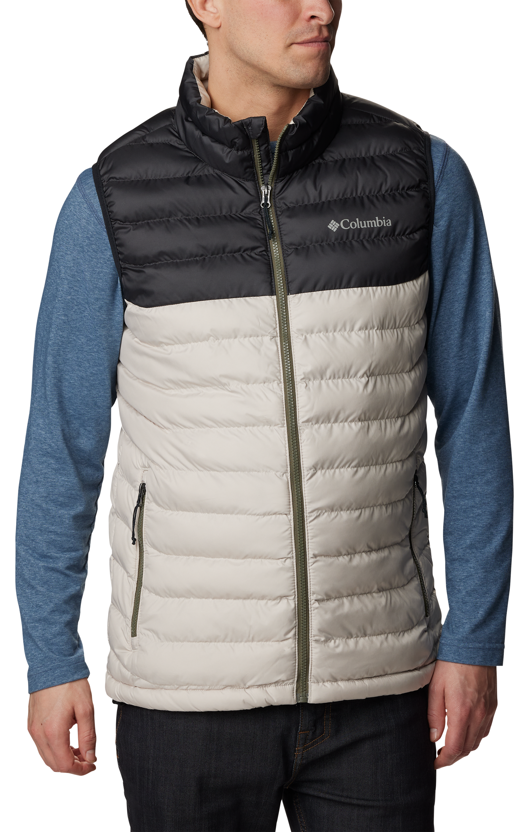 Columbia Powder Lite Vest for Men - Dark Stone/Shark